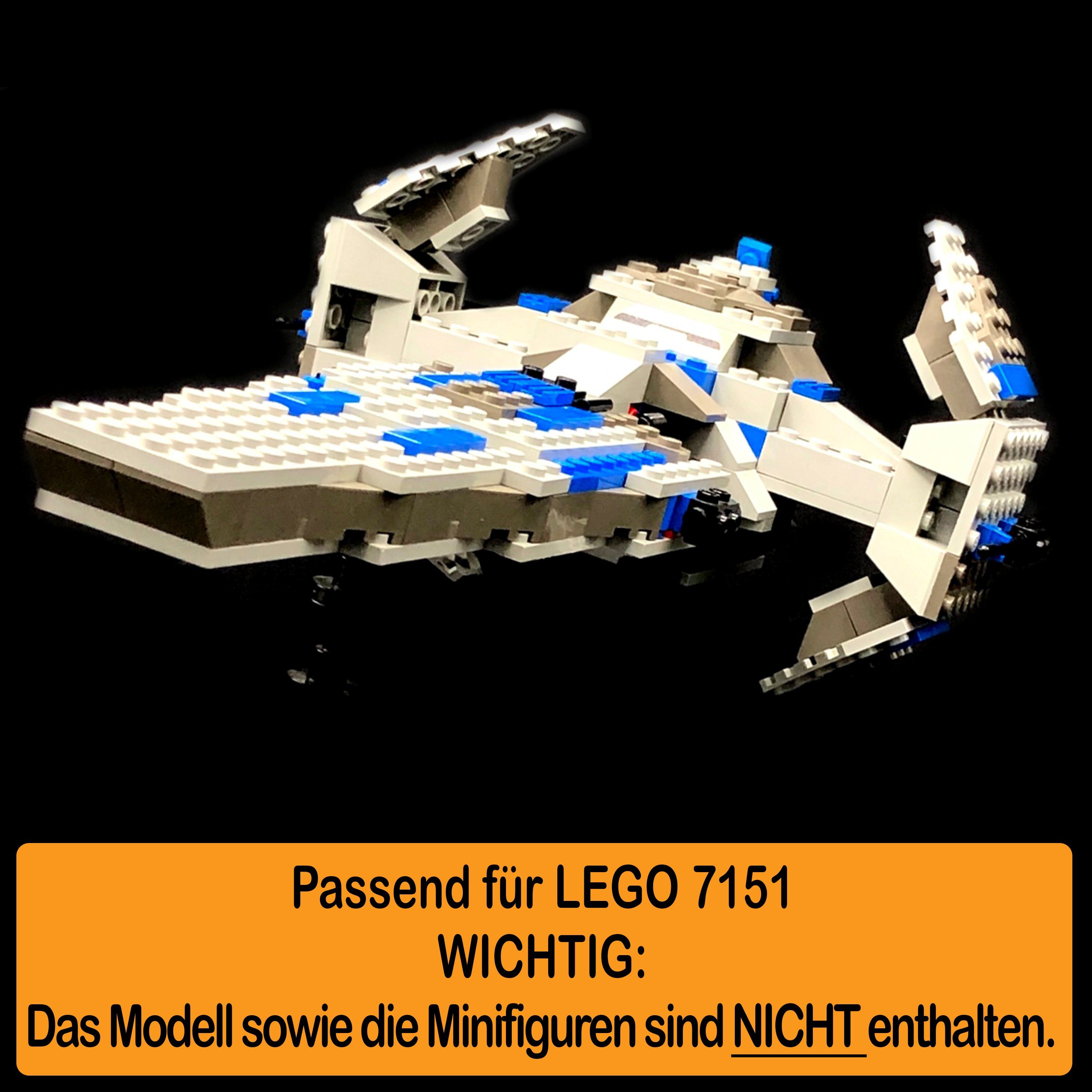 zum Positionen 7151 100% zusammenbauen), in AREA17 (verschiedene einstellbar, Made Display selbst Germany Sith Acryl und Winkel Stand LEGO für Standfuß Infiltrator