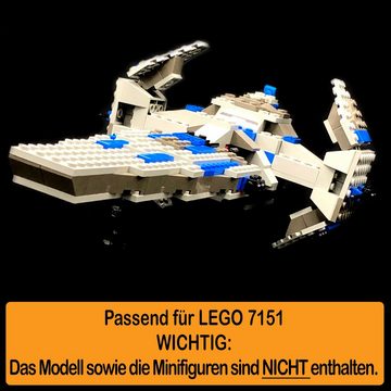 AREA17 Standfuß Acryl Display Stand für LEGO 7151 Sith Infiltrator (verschiedene Winkel und Positionen einstellbar, zum selbst zusammenbauen), 100% Made in Germany