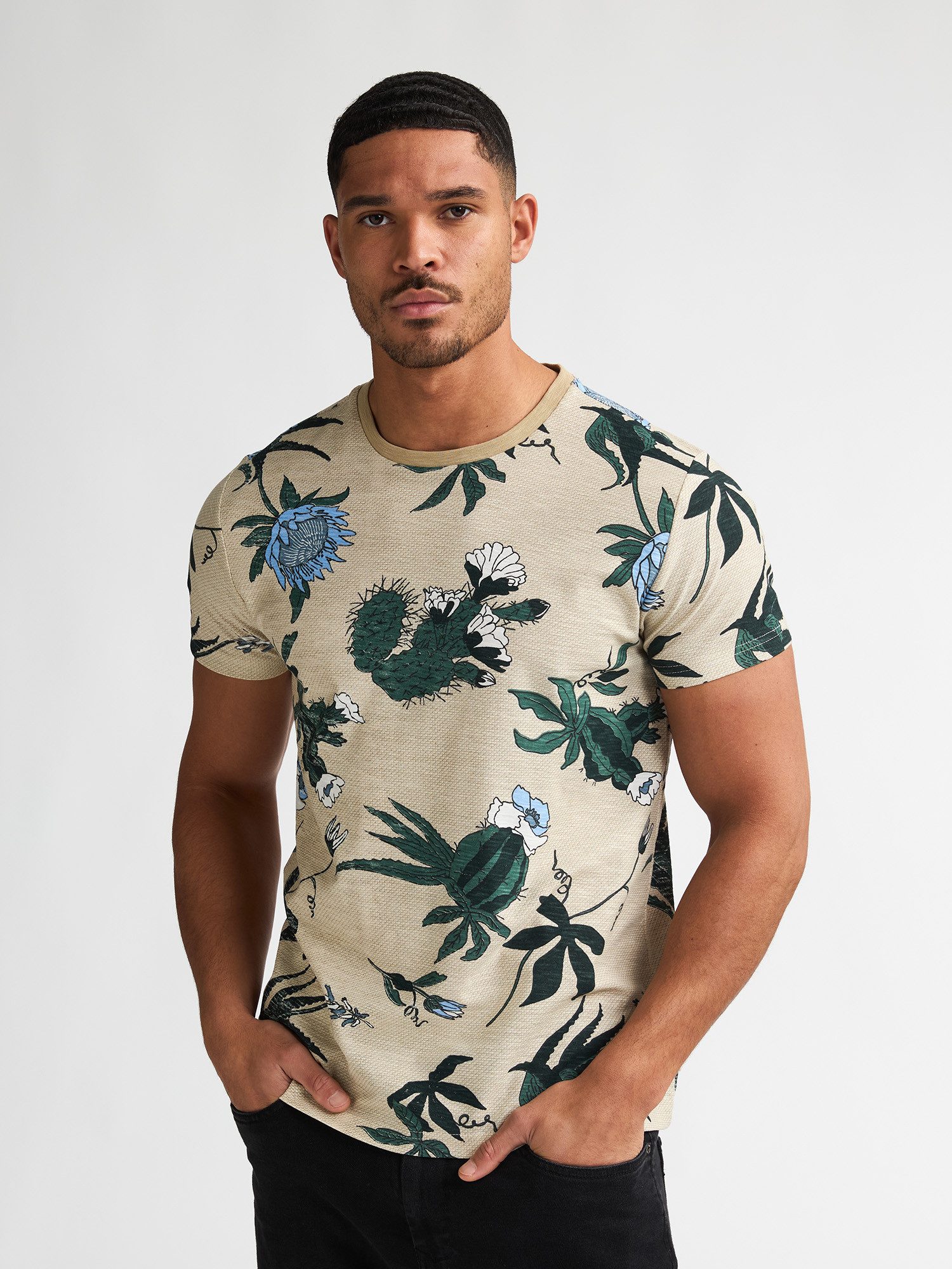 Petrol Industries T-Shirt Carbón mit Allover-Print