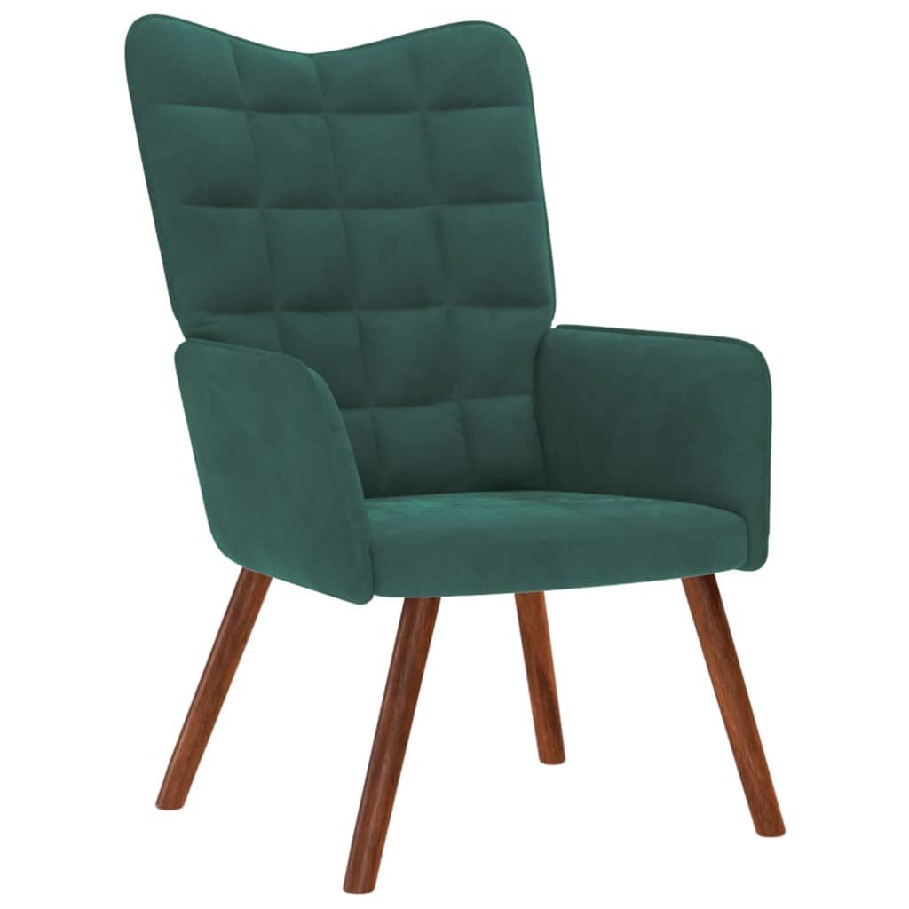 vidaXL Sessel Relaxsessel Dunkelgrün Samt (1-St) günstig online kaufen