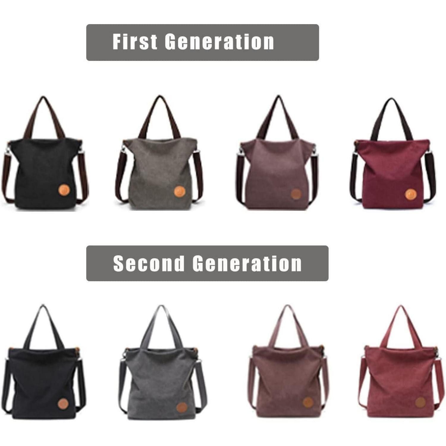 LuxusKollektion Handtasche Damen Canvas Handtasche Schultertasche günstig online kaufen