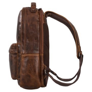 STILORD Notebook-Rucksack "Hagen" Vintage Lederrucksack Damen und Herren