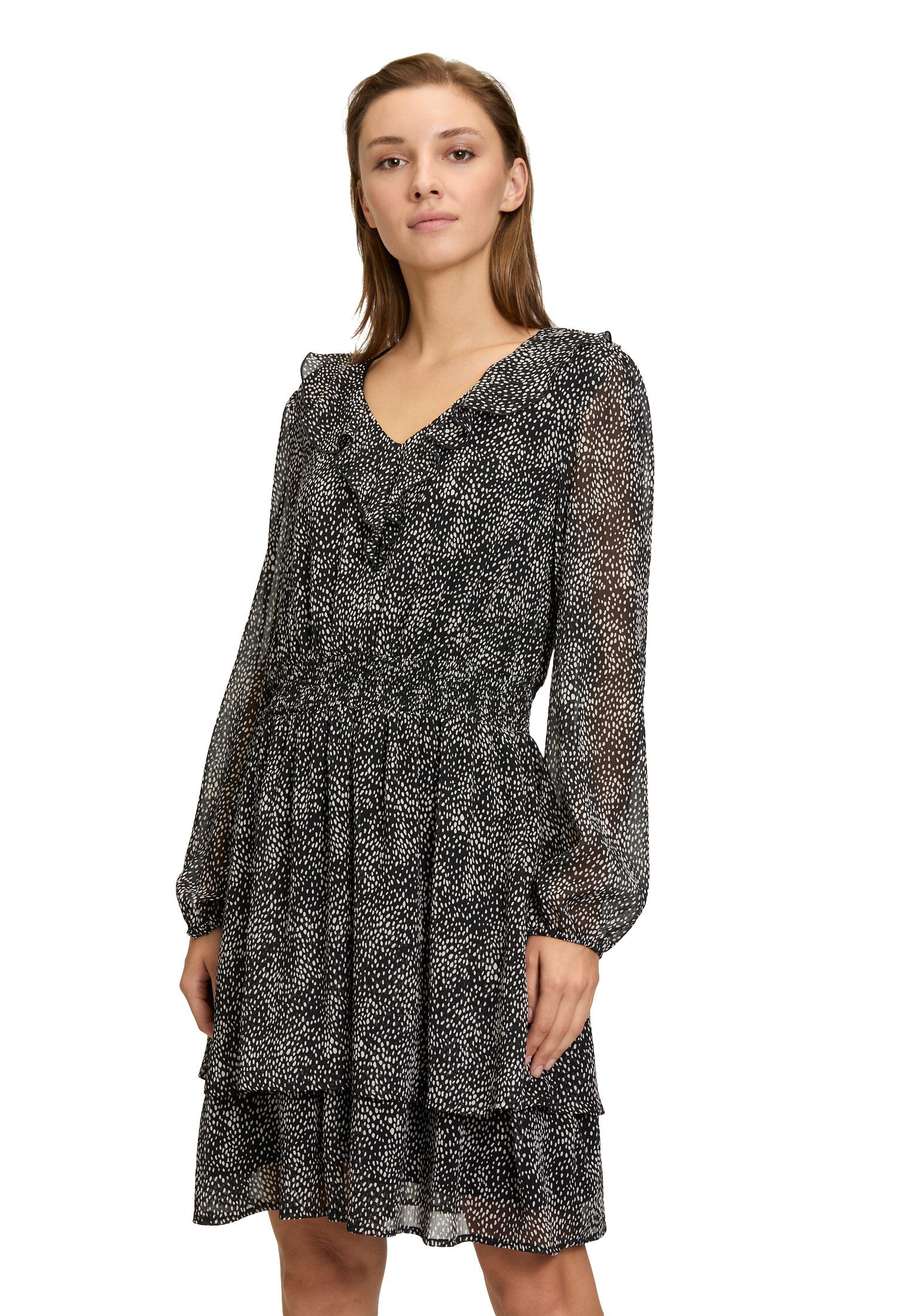 Cartoon Chiffonkleid Cartoon Chiffonkleid mit Stufen Form