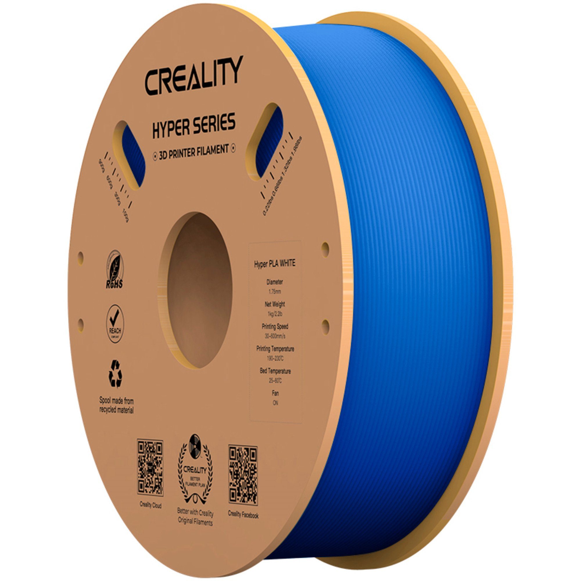 Creality Filament Creality Hyper PLA Filament Blue, 3D-Filament, (1