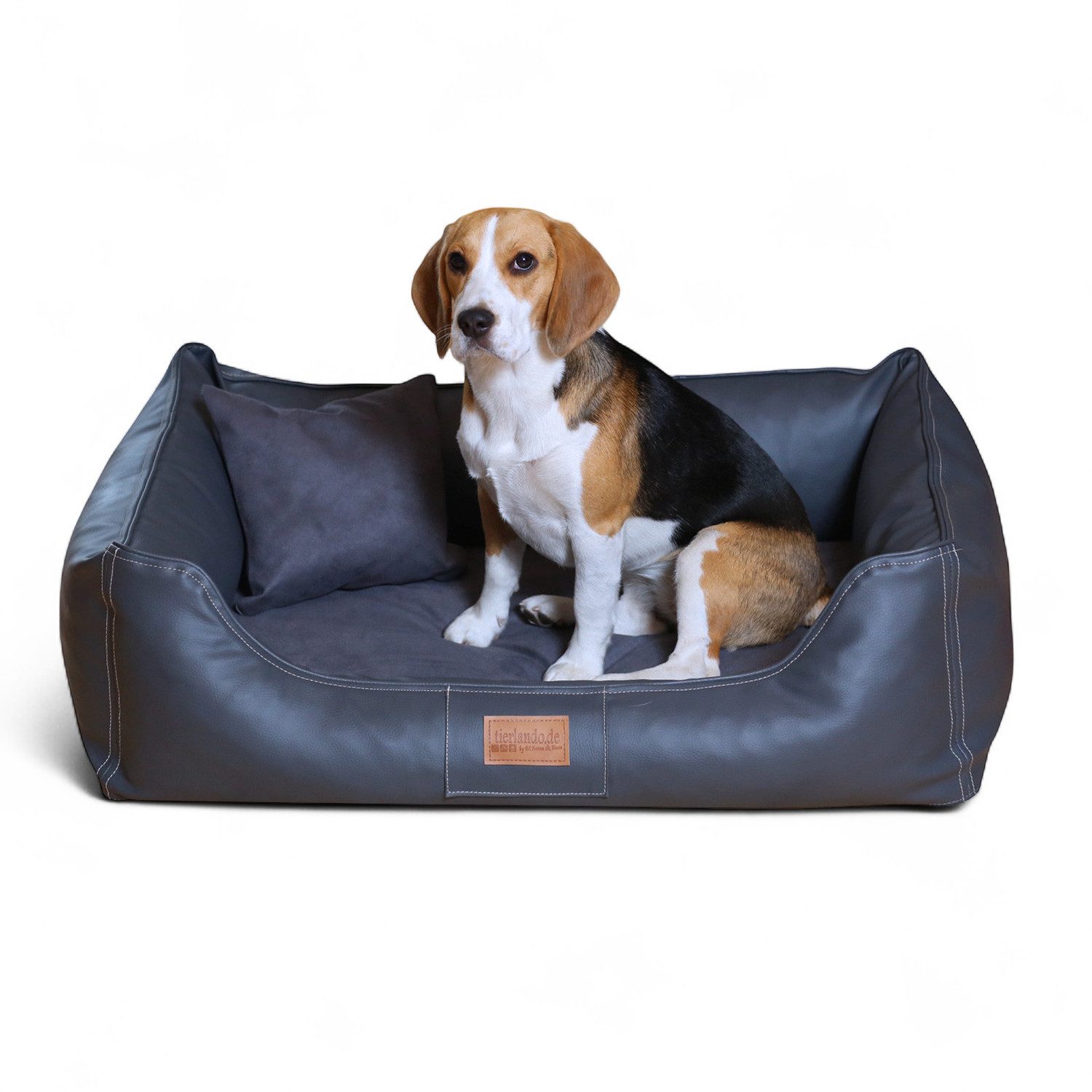 Tierbett MADDOX VIP Orthopädisches Hundebett VISCO Velours Kunstleder