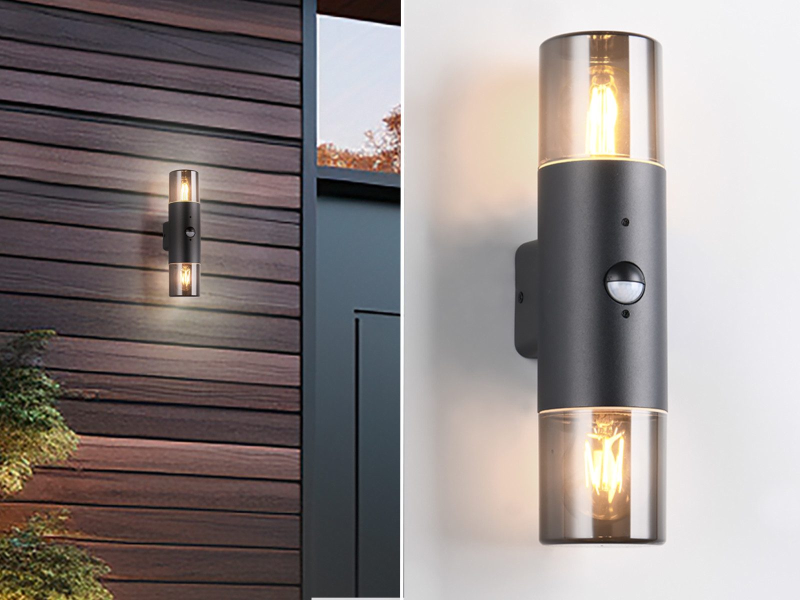 TRIO Leuchten LED Außen-Wandleuchte, Bewegungsmelder, LED wechselbar, Warmw günstig online kaufen