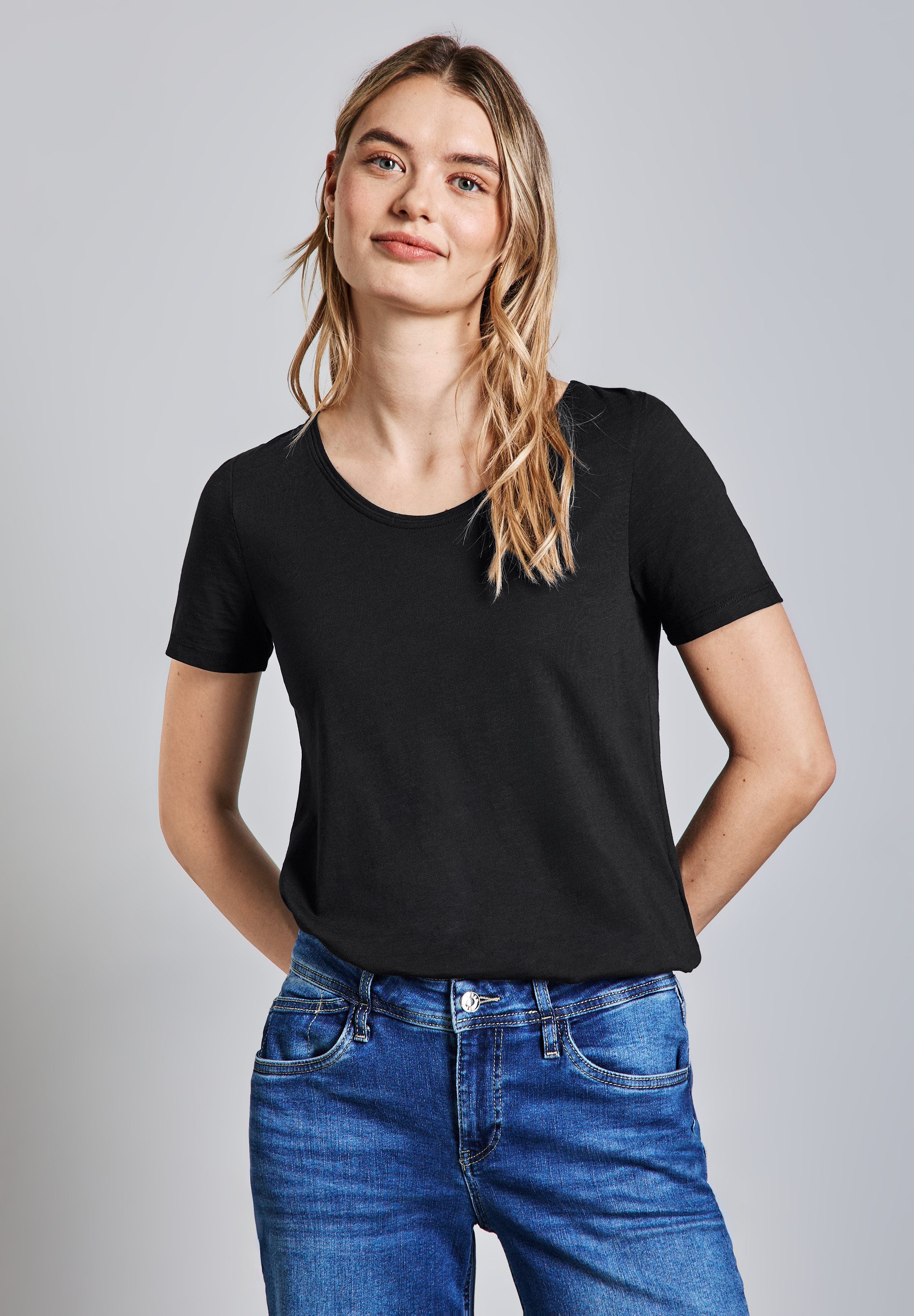 STREET ONE V-Shirt mit V-Ausschnitt