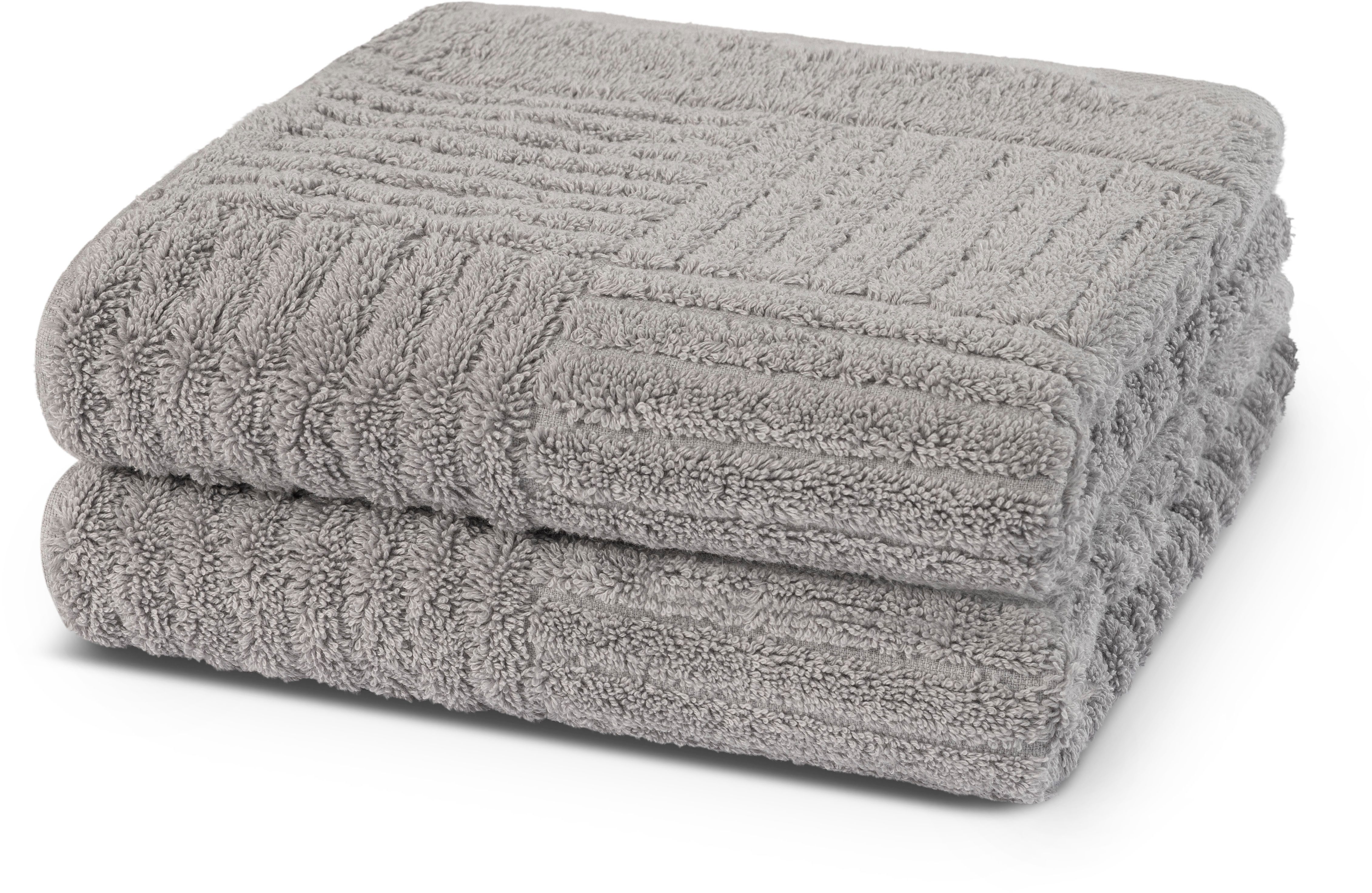 ROSS Handtücher CARRE, Frottier (Packung, 2-St), 100% Baumwolle, Rippenstru günstig online kaufen