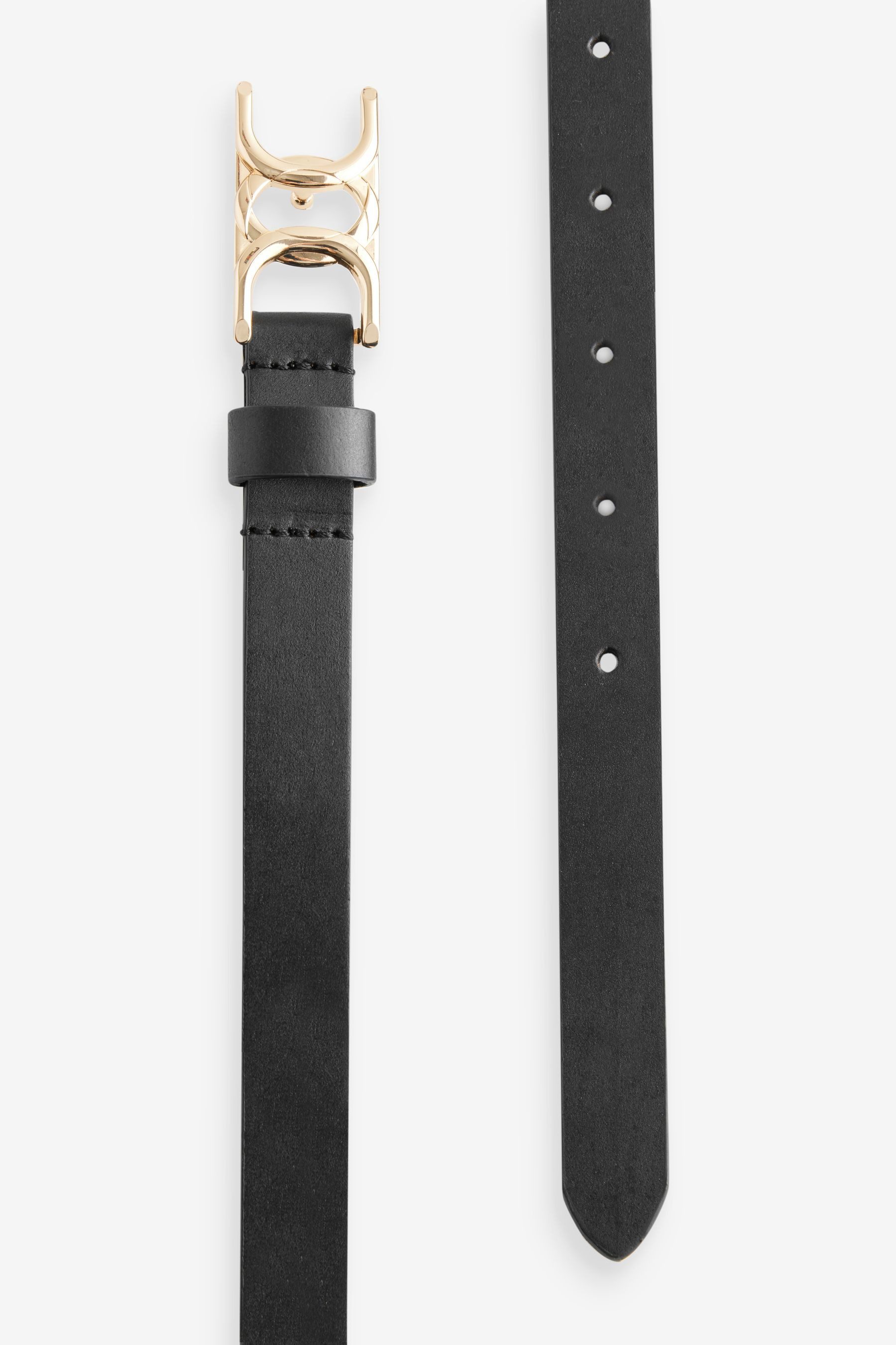 Next Ledergürtel Schmaler Statement-Ledergürtel, Kette + Schnalle (1-St) günstig online kaufen