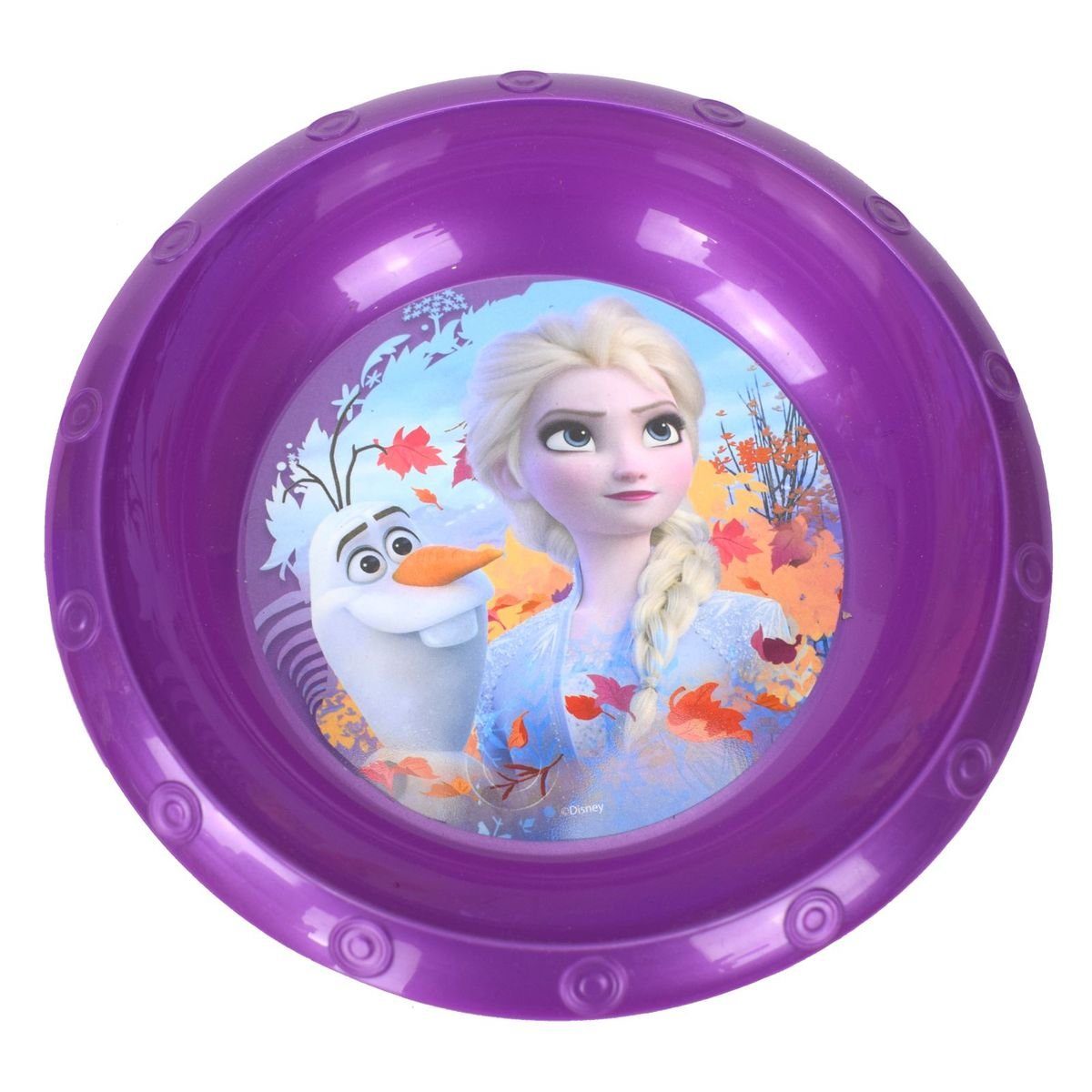 Stor Geschirr-Set Plastikschüssel Ø17 für Kinder Disney Frozen oder Peppa Wutz, Kunststoff Lila