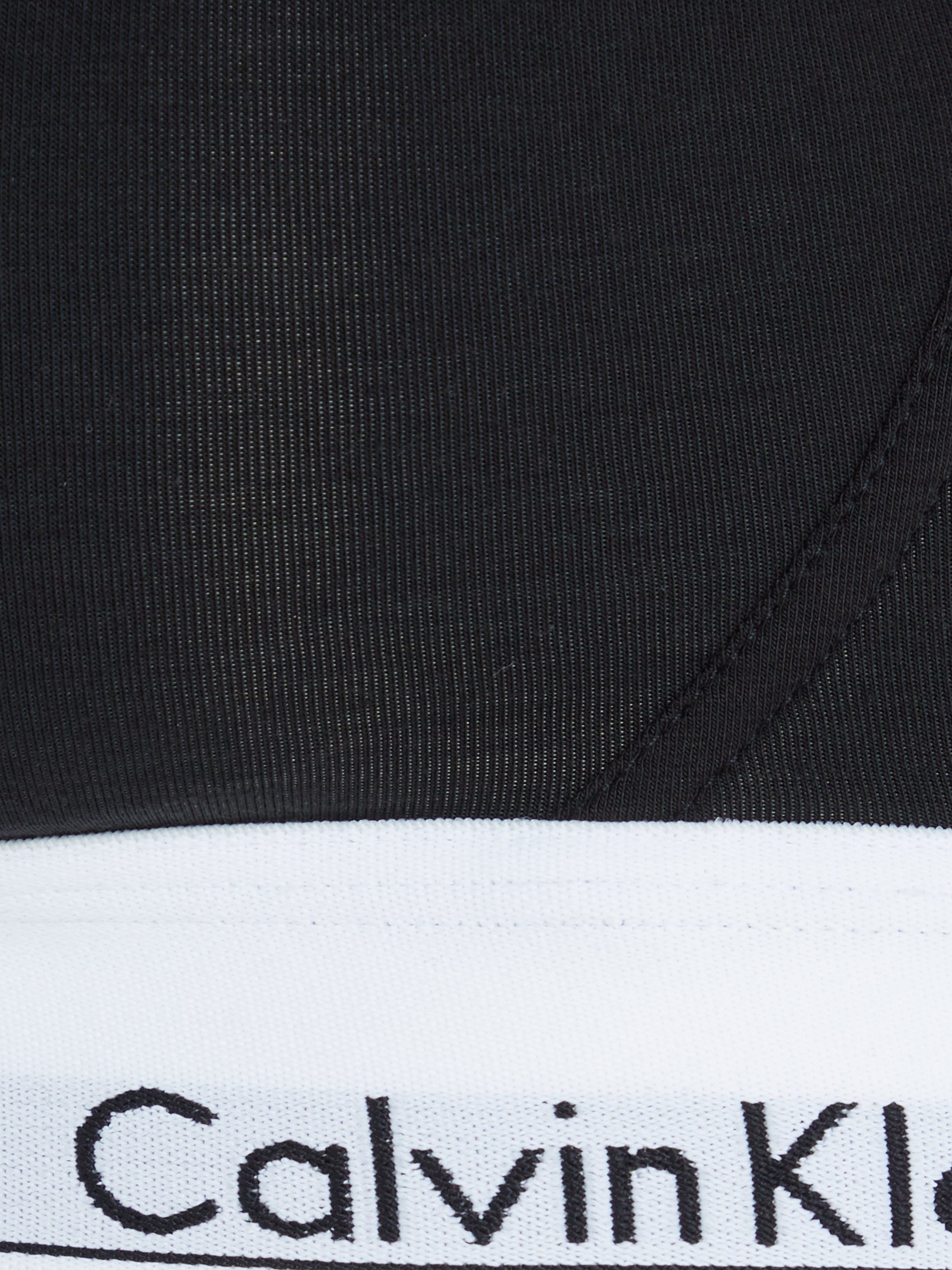 mit schwarz Still-BH Klein Underwear Unterbrustband Logo Calvin