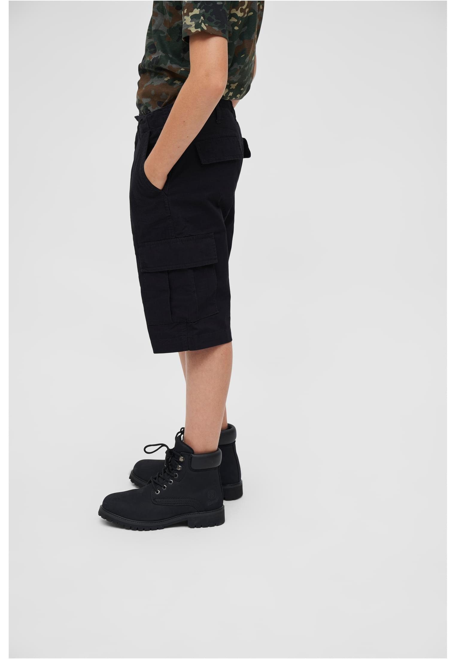 Ripstop Unisex black Stoffhose Brandit (1-tlg) Shorts BDU Kids