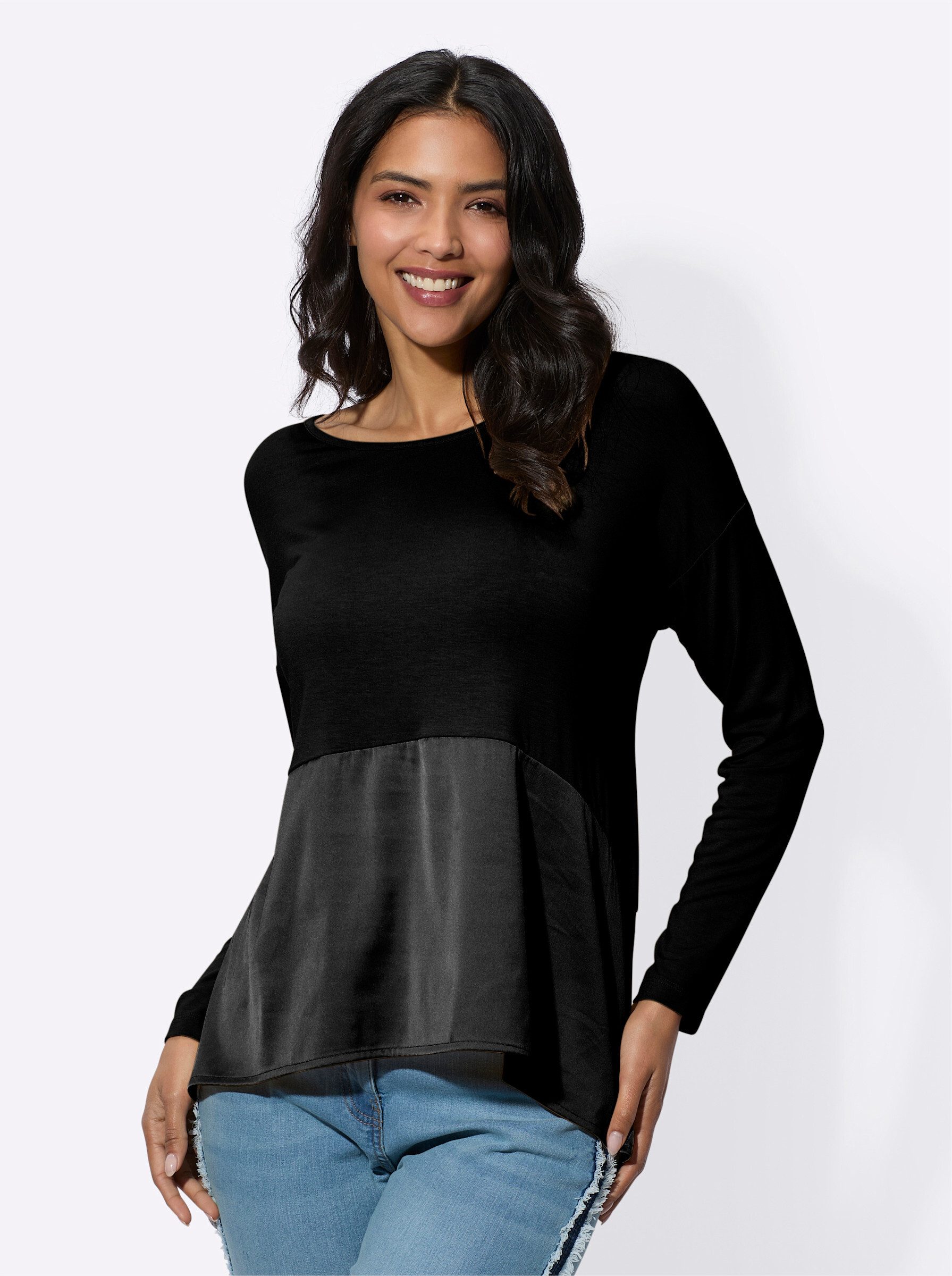 Sieh an! T-Shirt Langarmshirt . günstig online kaufen