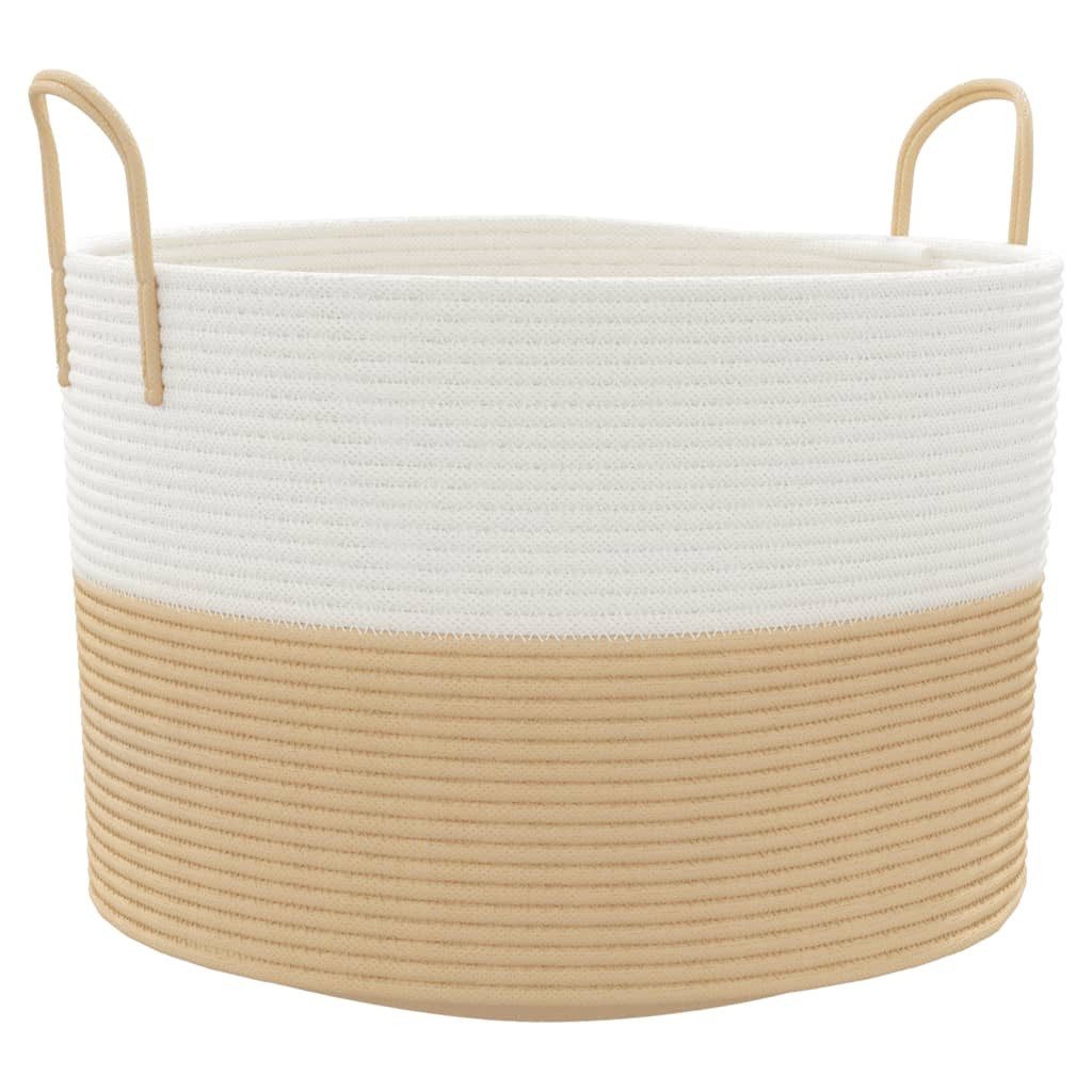 vidaXL Aufbewahrungskorb Aufbewahrungskorb Beige und Weiß günstig online kaufen