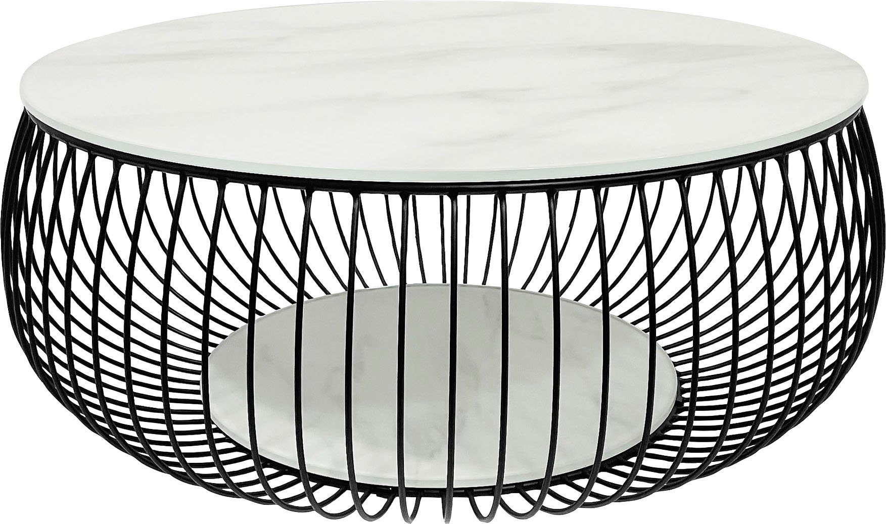 SalesFever Couchtisch Coffeetable Wohnzimmertisch im minimalistischen Stil, günstig online kaufen