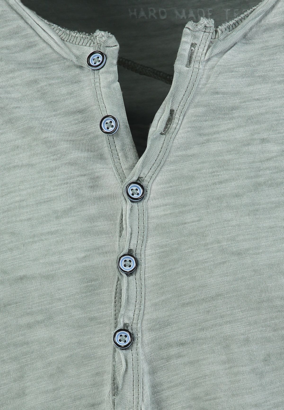 Key Largo Henleyshirt Ginger vintage Look uni Basic MLS00038 mit Knopfleiste unifarben langarm slim fit
