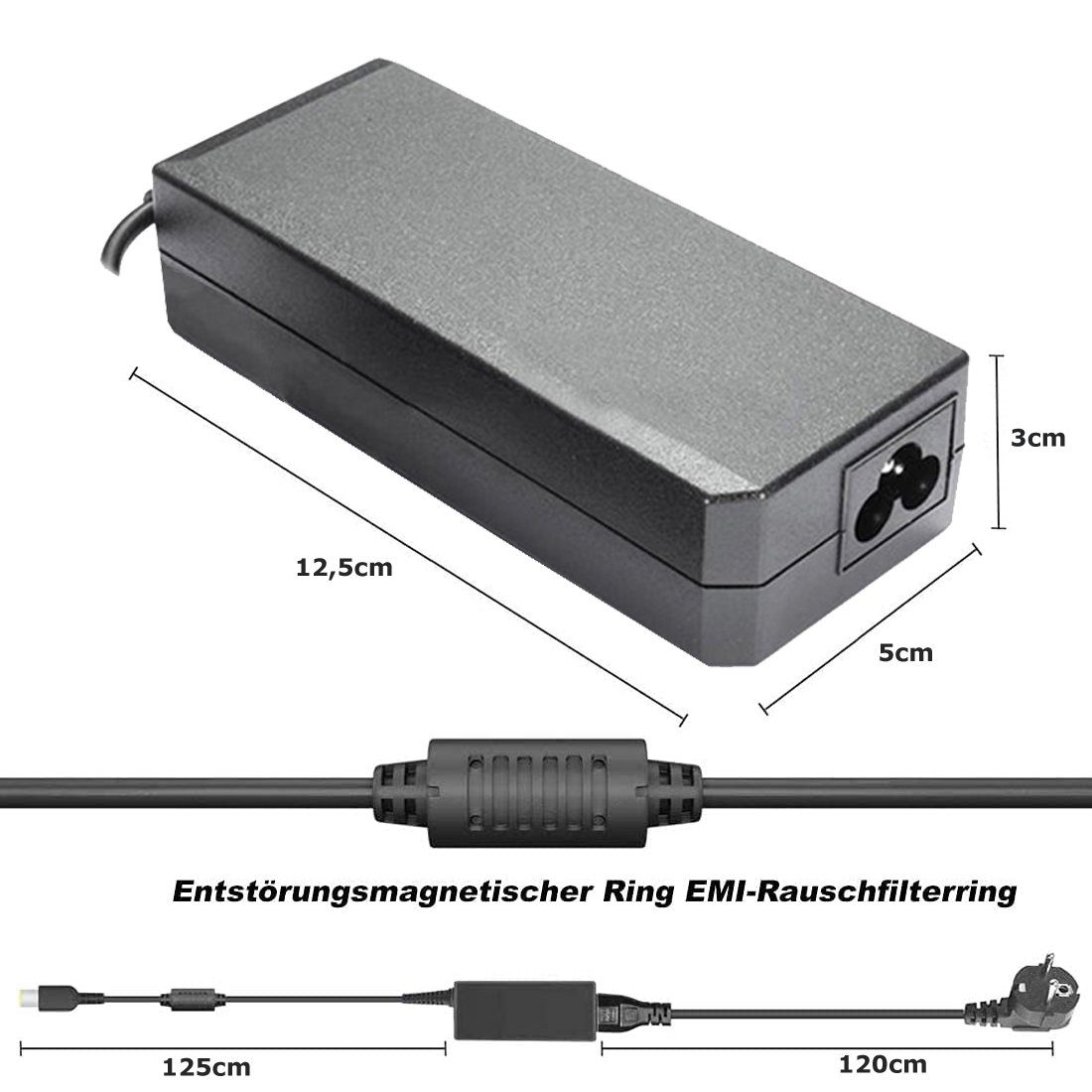 Bolwins K33C Netzteil Laptop passend f IBM Lenovo ThinkPad 20V 4,5A 90W 11*4mm Notebook-Netzteil (Temperaturschutz, Überstromschutz, Überladungsschutz) – Bild 4 von 5