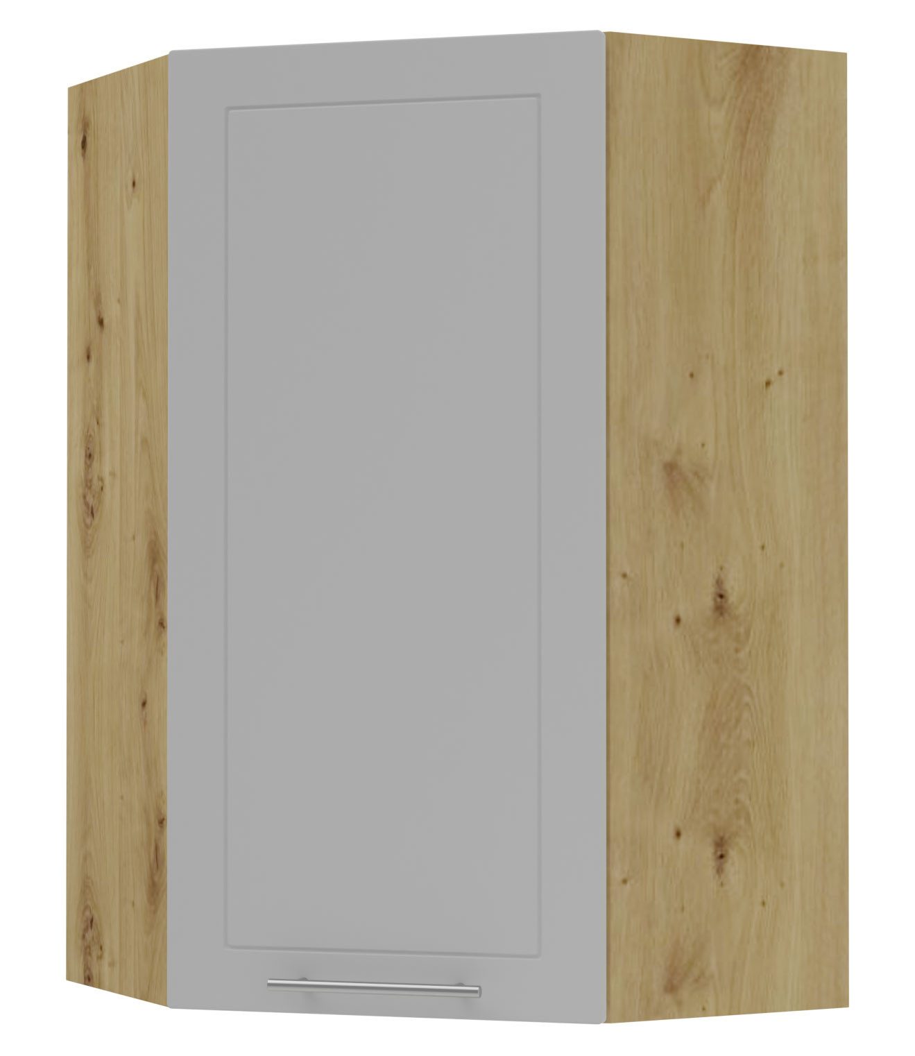 RAL 7040 fenstergrau matt | Korpus: Eiche Artisan