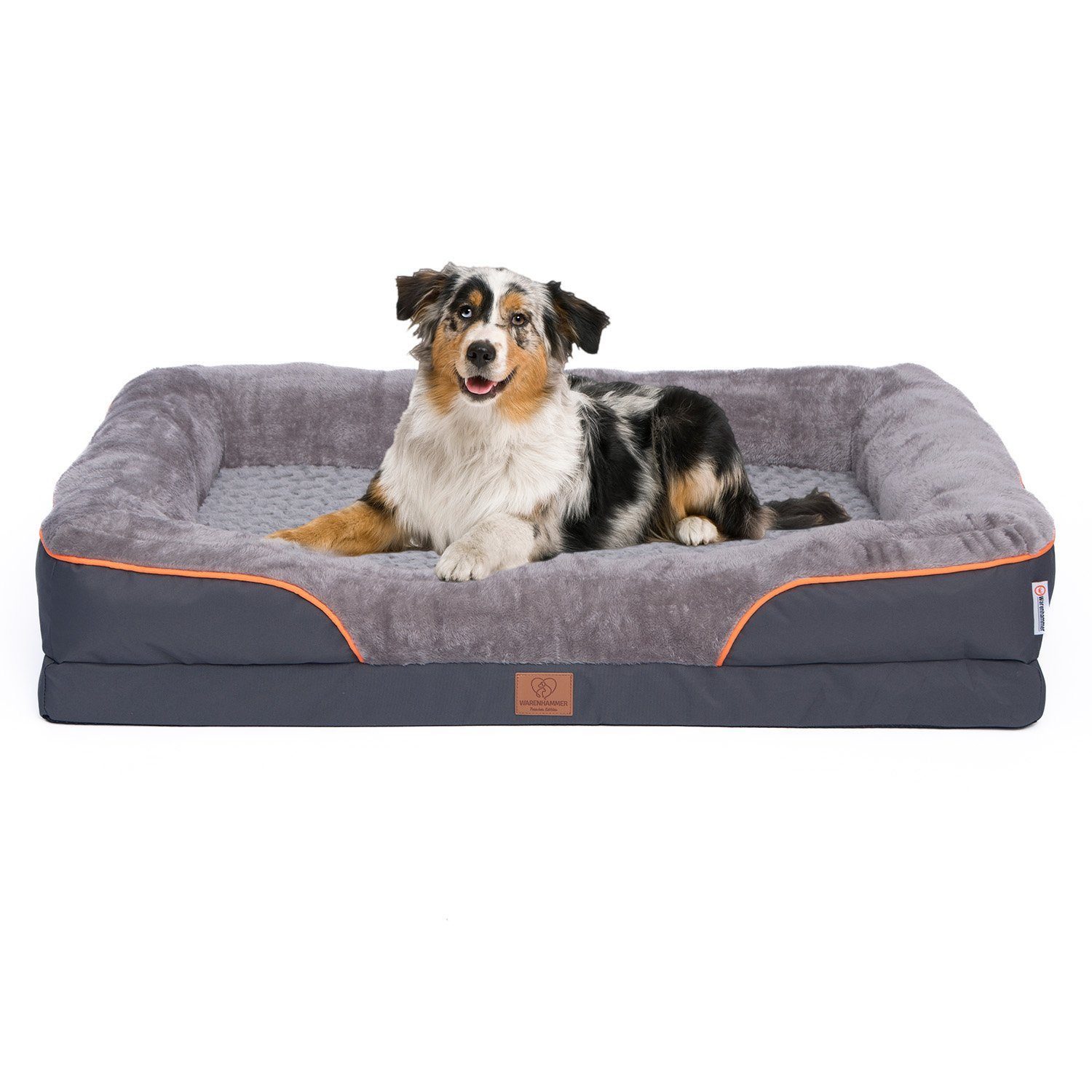 Warenhammer Tierbett Orthopädisches Premium Hundebett, flauschig günstig online kaufen