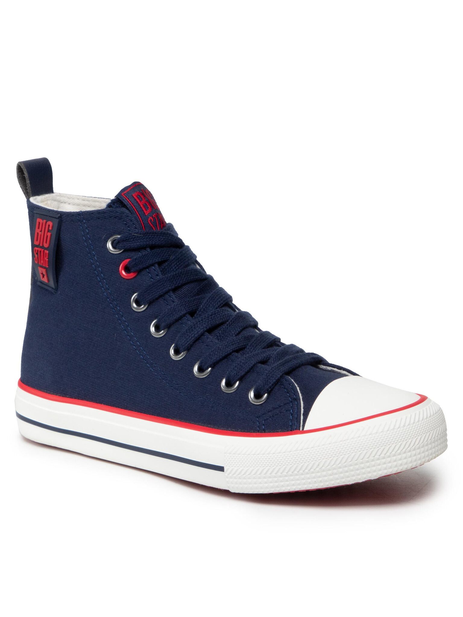 Sneakers aus Stoff JJ274125 Navy/Red Sneaker
