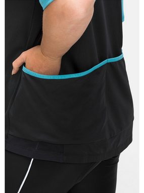 Sheego T-Shirt Große Größen aus Funktionsware, mit Meheinsatz