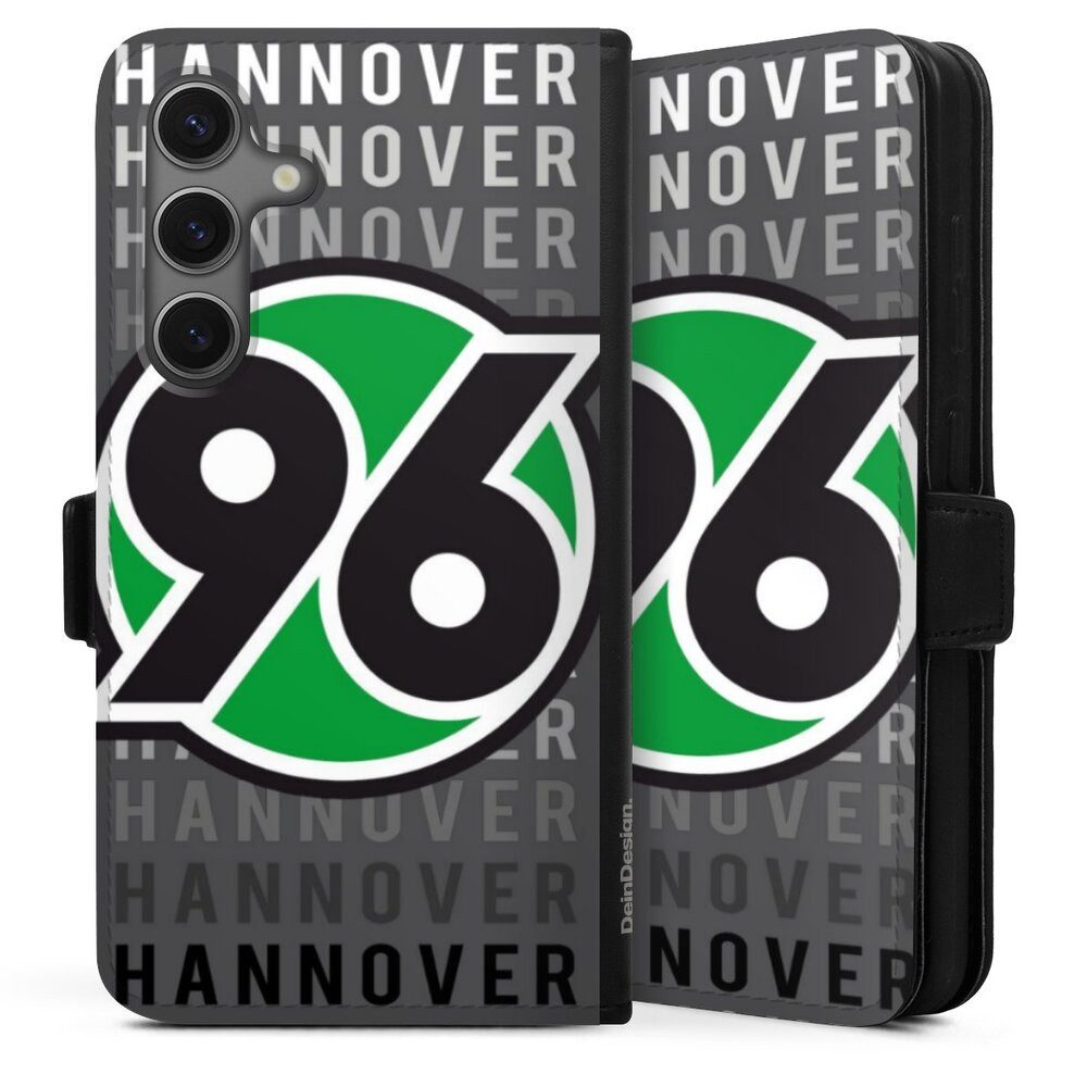 DeinDesign Handyhülle Hannover 96 H96 Offizielles Lizenzprodukt Hannover 96 - H96, Samsung Galaxy S25 Hülle Handy Flip Case Wallet Cover