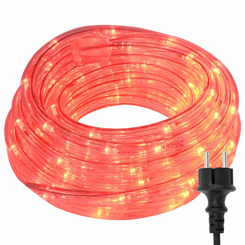 vidaXL Lichterkette 100 m Lichterkette Lichtdekoration Lichtseil mit 2400 LEDs Rot 100 m P
