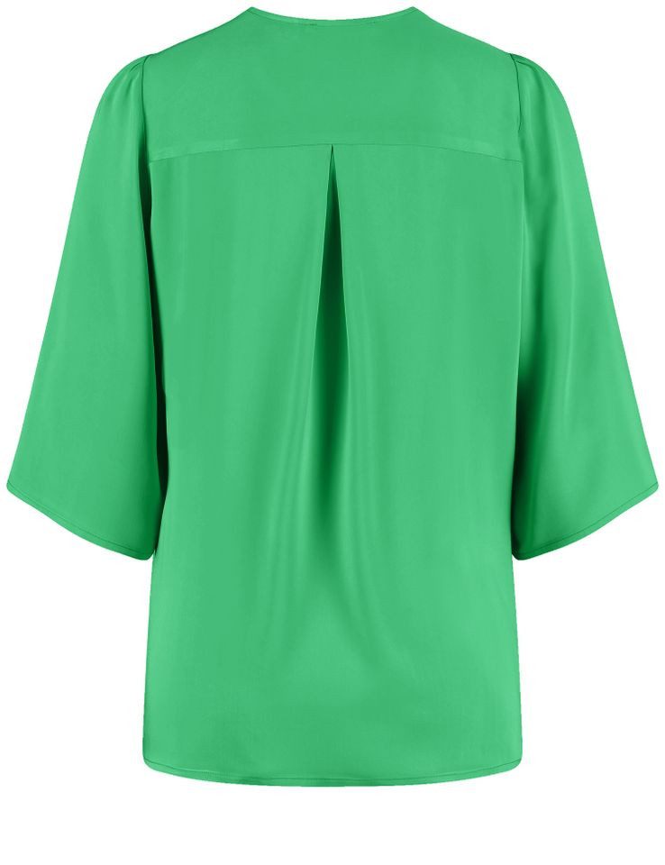 Taifun Kurzarmbluse - Unifarbene Damenbluse mit günstig online kaufen
