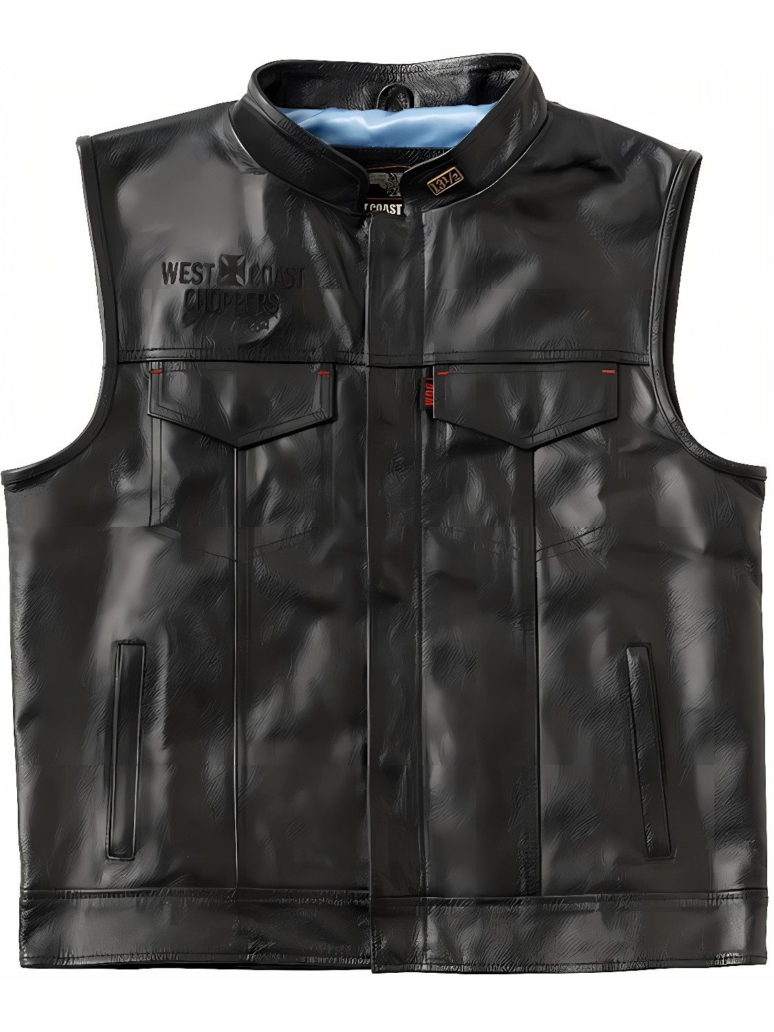 West Coast Choppers Sweatweste Collab 131/2 Leather Cfl Riding Vest
