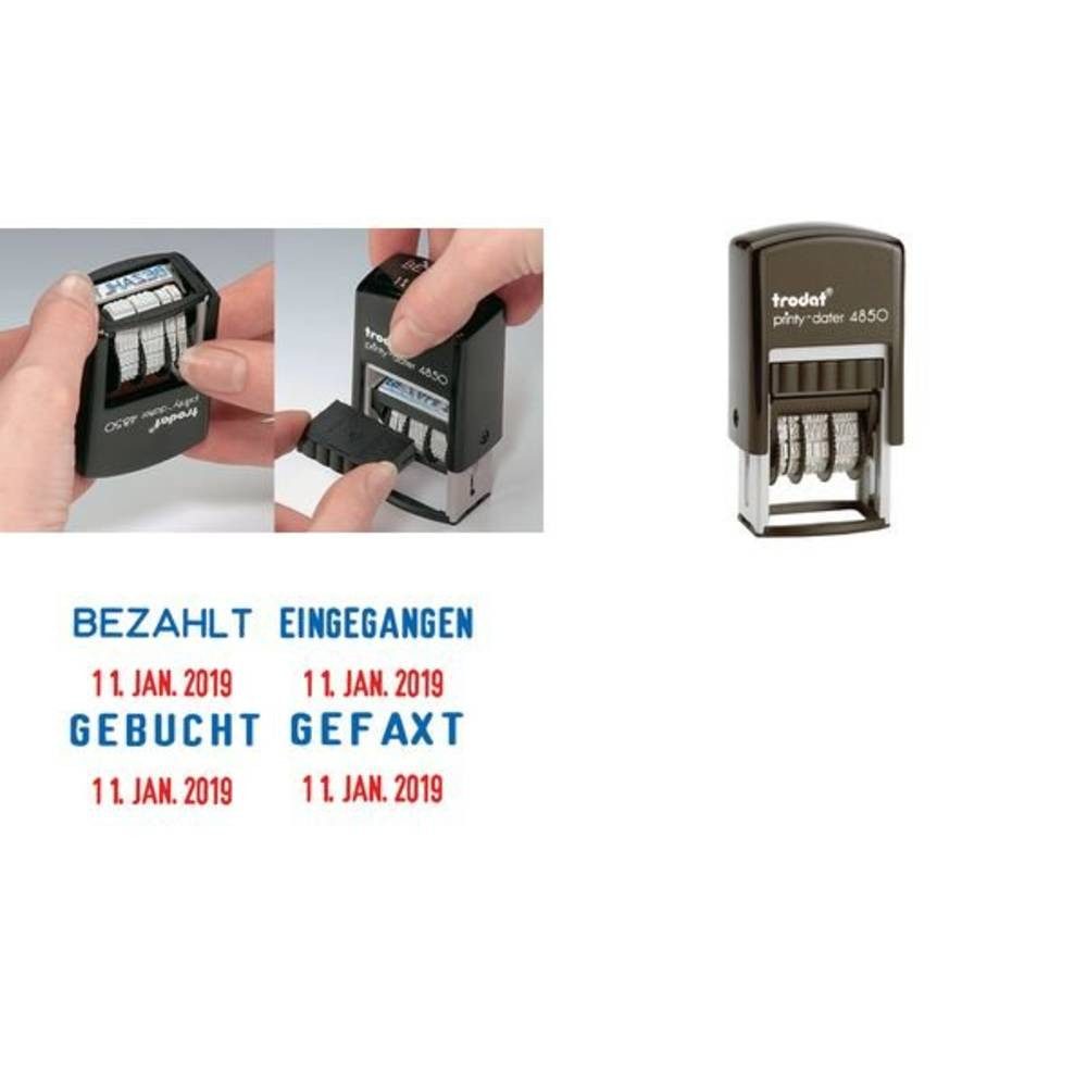 TRODAT Stempel Datumsstempel Printy 4850/L/ 3.8 mm Eingegangen 4850L1