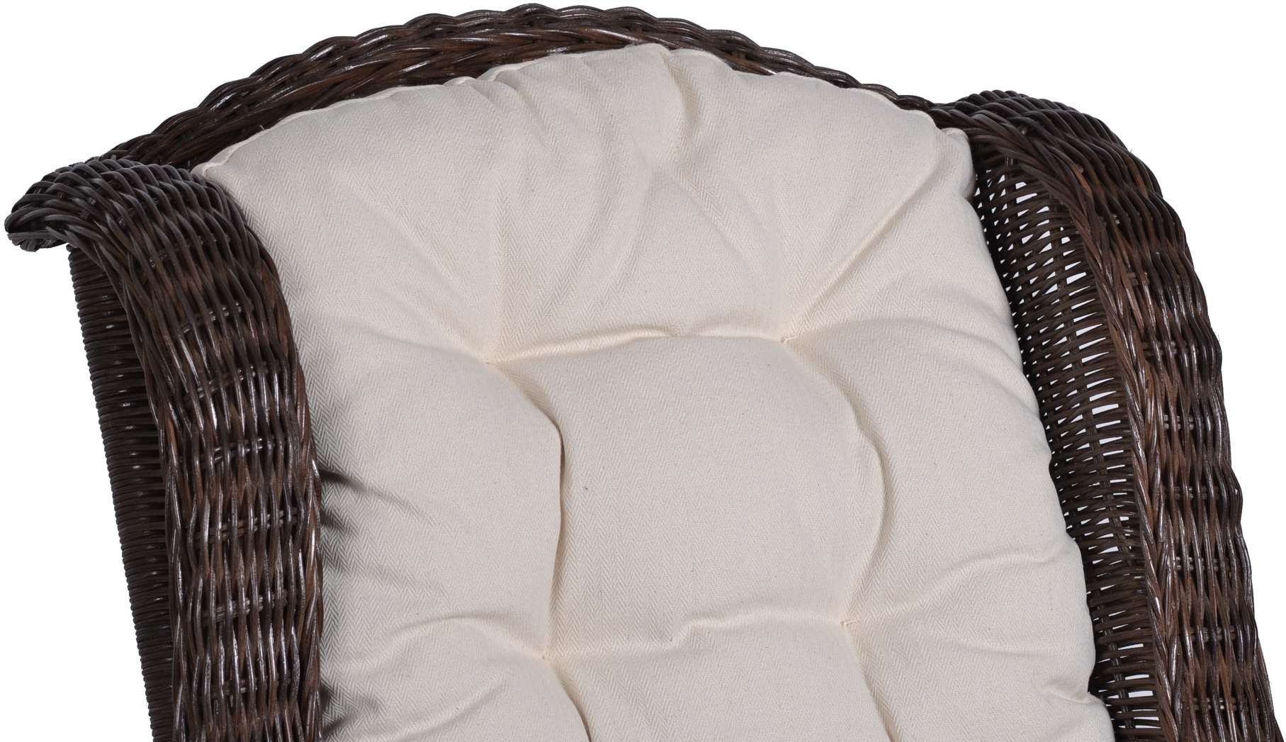 MiaMöbel Sessel, aus Rattangeflecht Braun