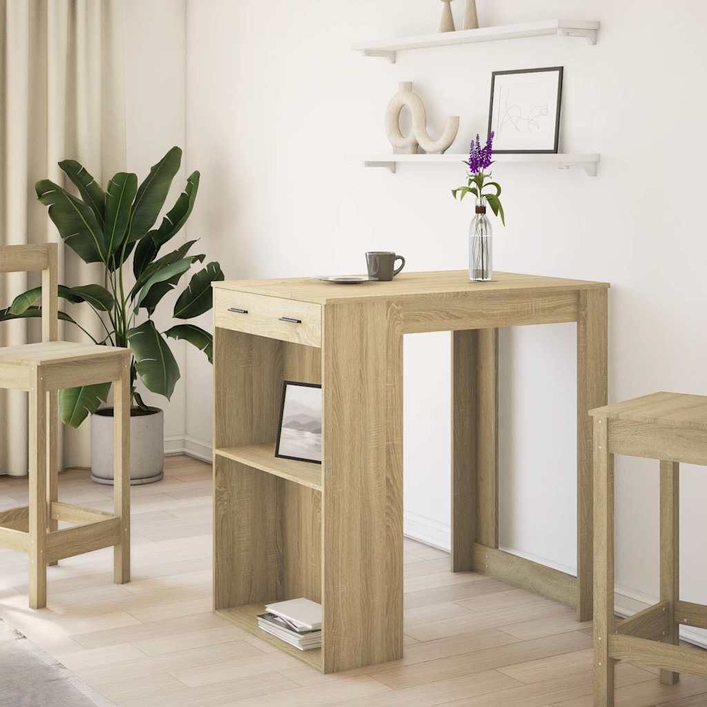 vidaXL Esstisch Bartisch Sonoma-Eiche 102x70x103,5 cm günstig online kaufen
