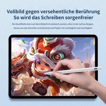 REDOM Eingabestift Stift Stylus Pen Touchstift Pencil Touchscreen f. Apple iPad 2018-2023 (Magnetische Adsorption des iPads, 1-St., Hochpräzise Handflächenerkennung 4 LED-Anzeige Neigungsempfindlich) Magnetisches Pen Kompatibel mit iPad iPad Pro iPad Mini iPad Air