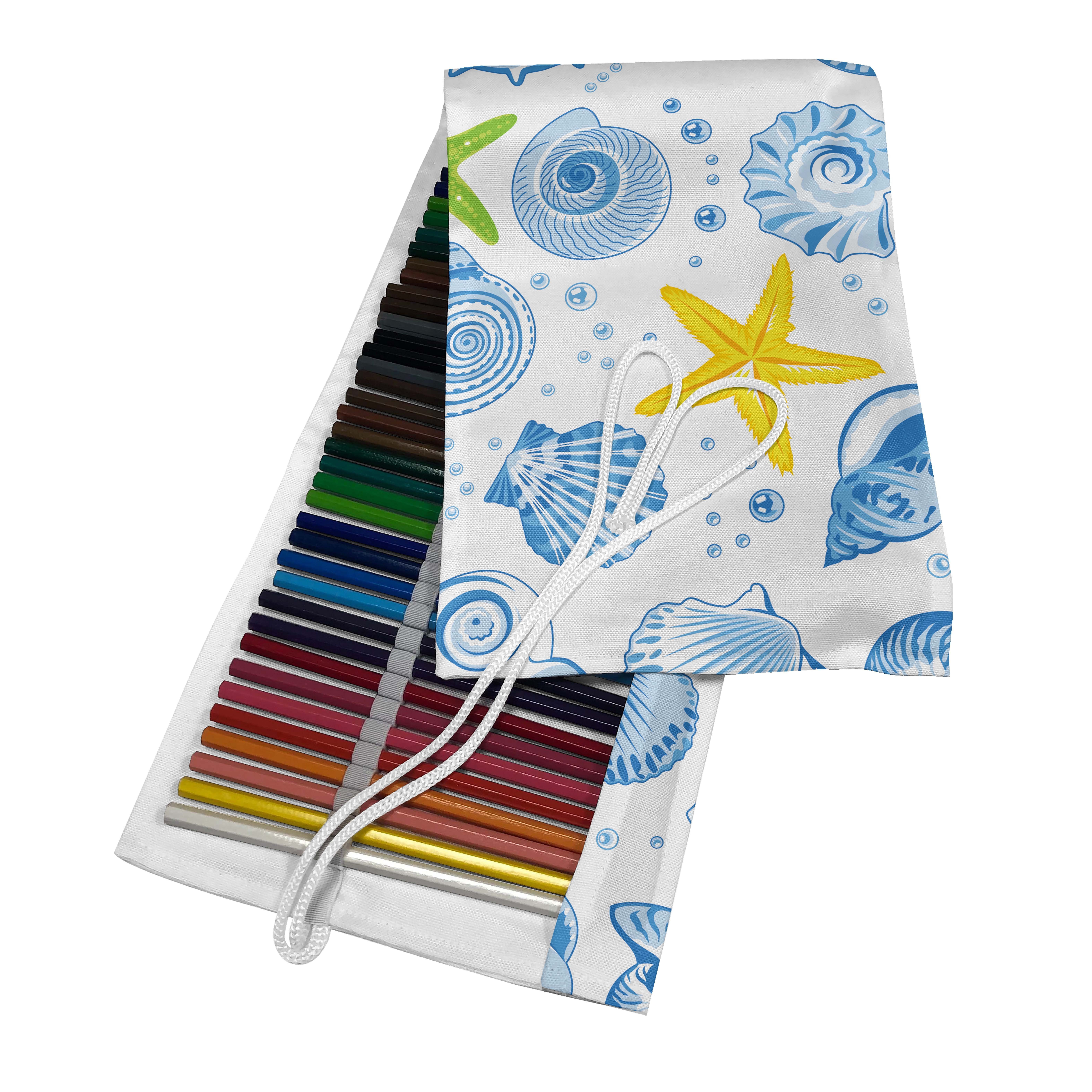 Abakuhaus Federmäppchen langlebig und tragbar Segeltuch Stiftablage Organizer, Nautisch Marine-Themen Seestern