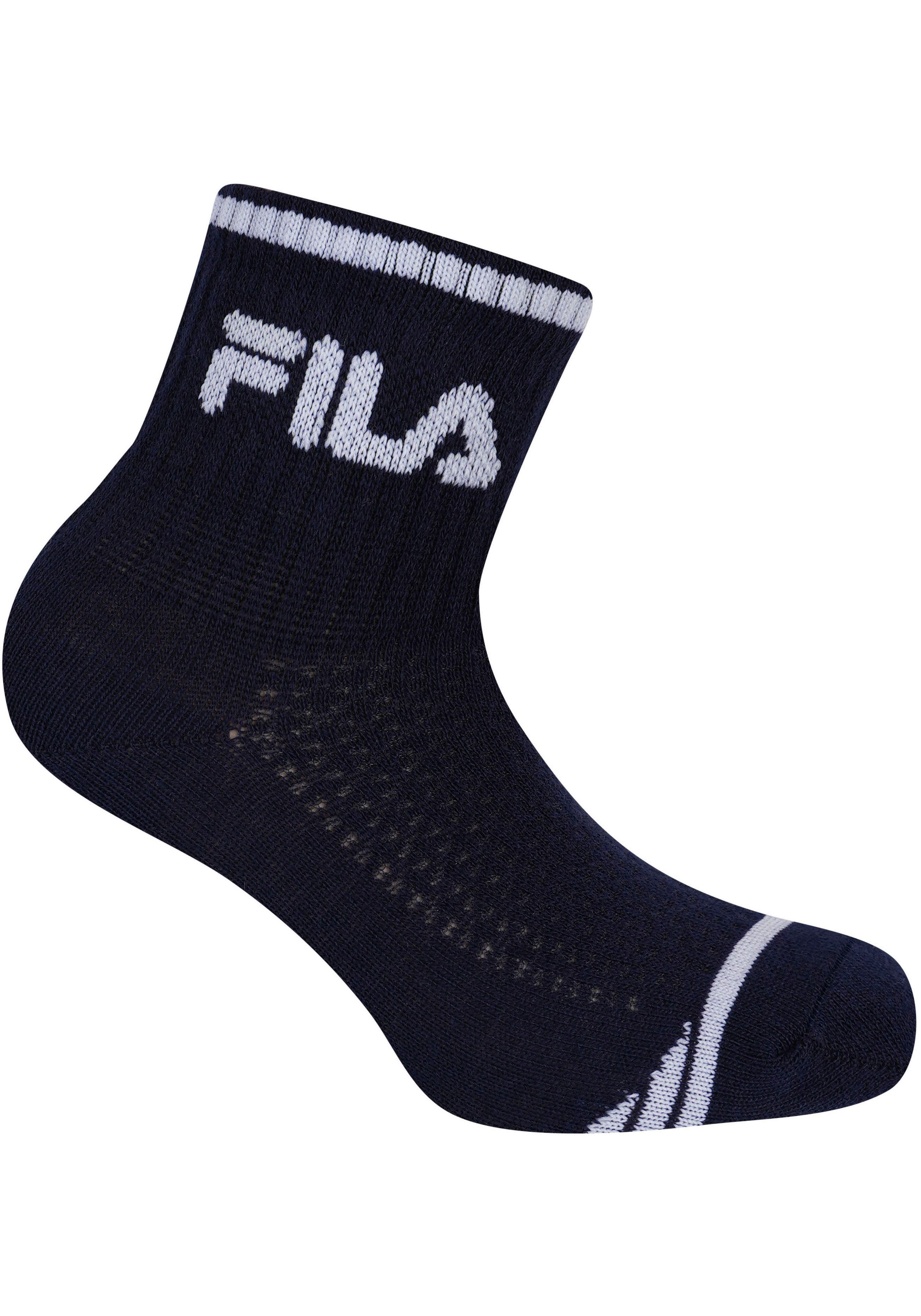 Fila Kurzsocken JUNIOR BOY QUARTER SOCKS (6-Paar) mit verstärkter Ferse und Spitze – Bild 5 von 5