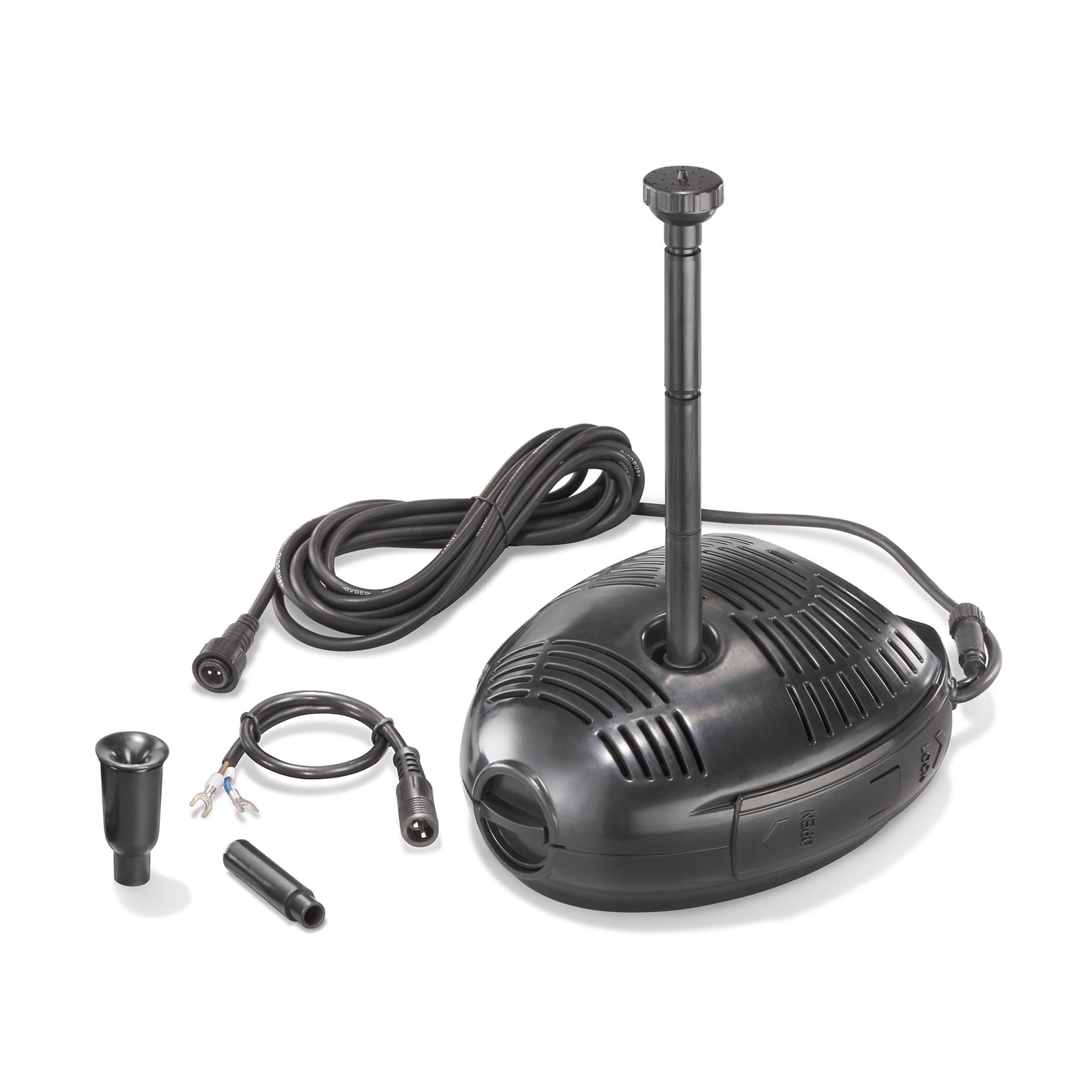 esotec Solarpumpe 470/750 Milano Ersatzpumpe 12-24V/DC 470-750l/h LED-Anschluss 101733 (Komplettset)