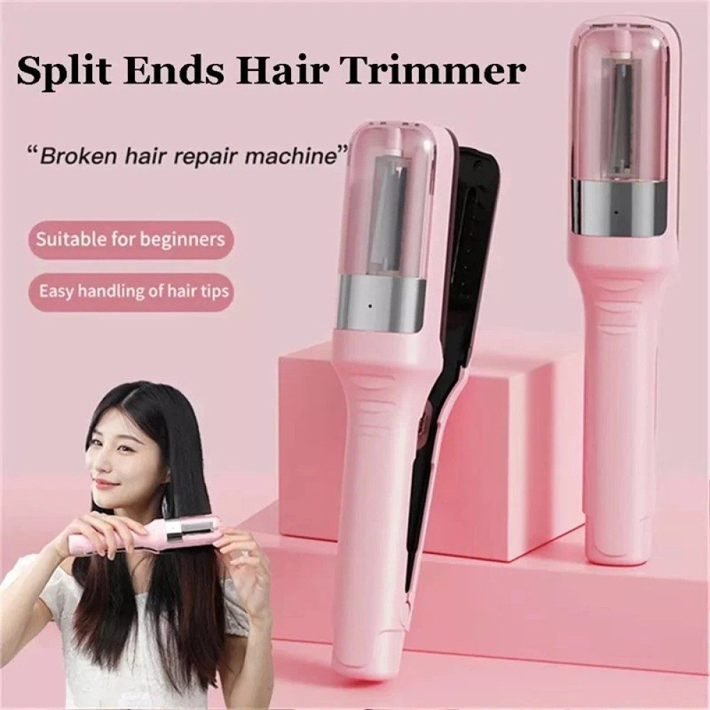 ibettertec Glätteisen Splissentferner für gepflegte Haare ohne Längenverlust, Haarspliss Trimmer Automatischer Splissentferner