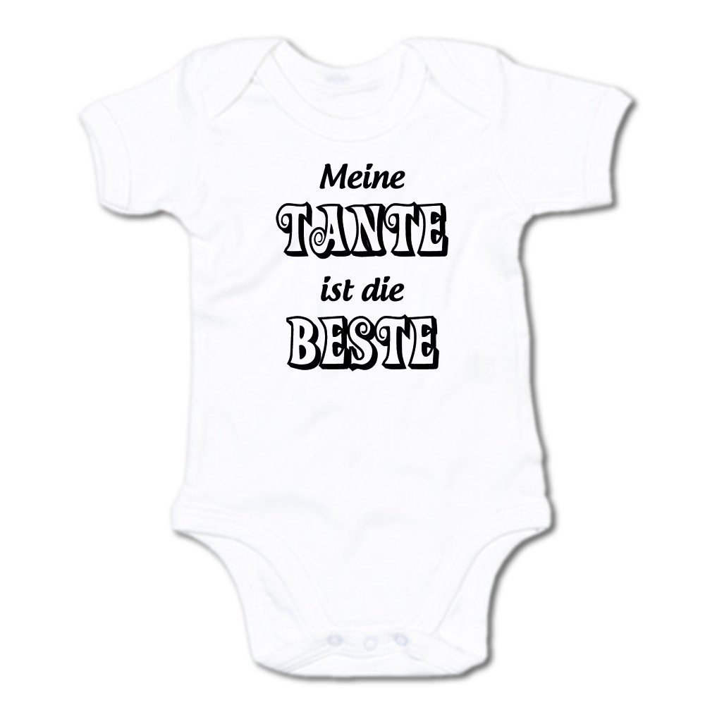 Ggraphics Kurzarmbody Baby Body Meine Tante ist die Beste mit Spruch