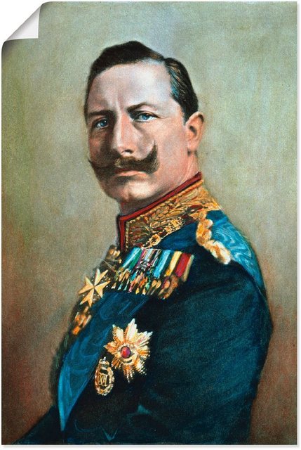 Artland Wandbild »Wilhelm II.«, Menschen (1 Stück), in vielen Größen & Produktarten -Leinwandbild, Poster, Wandaufkleber / Wandtattoo auch für Badezimmer geeignet-Otto