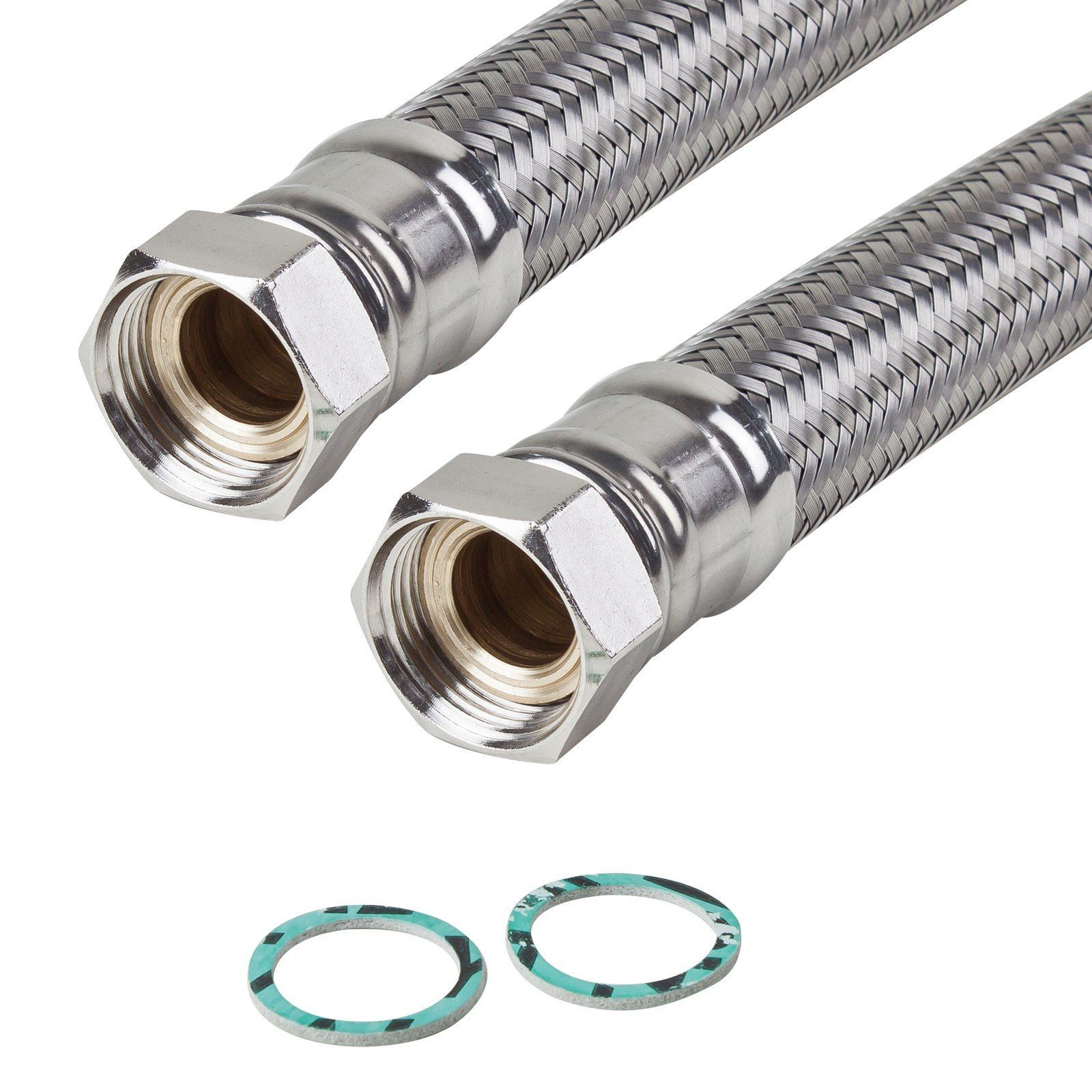 BREMBOFLEX Flexschlauch Edelstahl Panzerschlauch 1/2 Zoll DN13 300mm
