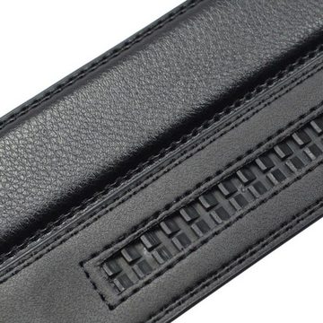 FLEXIBILITE Koppelgürtel Automatikgürtel Herren Gürtel Jeans Hose Schwarz XXL Übergrößen Herrengeschenk, Hochwertige Verarbeitung, XXL Größen