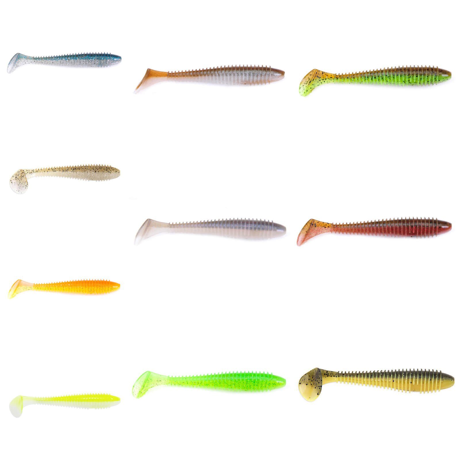 Kunstköder, Fat 9,7cm Arkansas Shiner Swing Keitech Impact Gummifisch Keitech