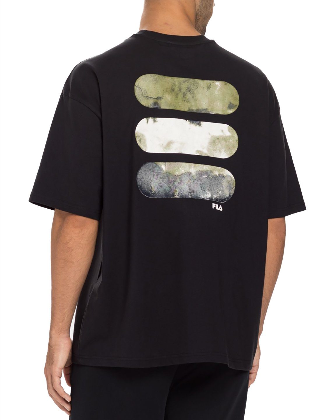 Fila Rundhalsshirt Oversize Logo Schwarz - günstig online kaufen