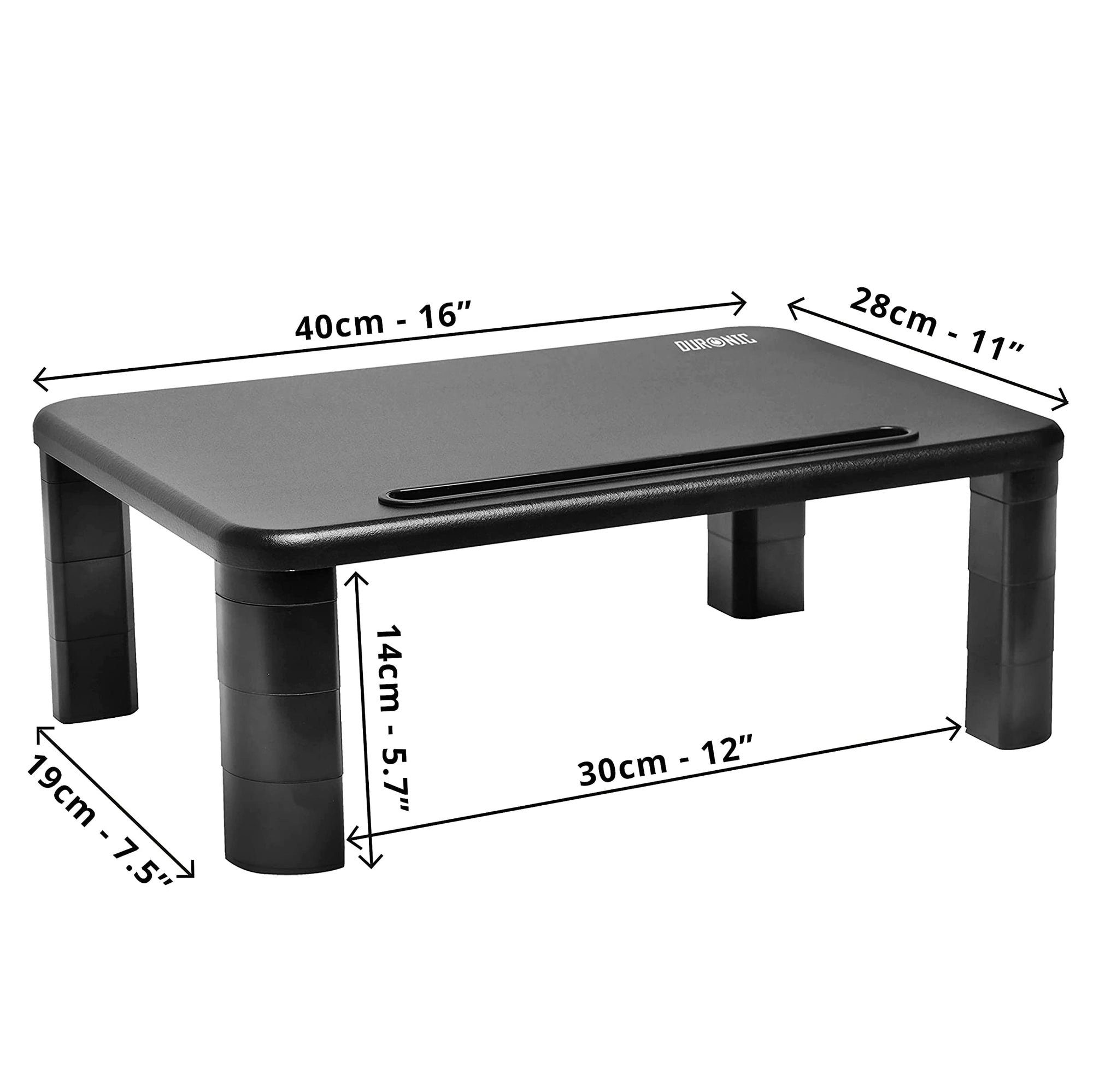 Duronic Monitorständer, (Ergonomischer Bildschirmständer Schreibtisch, Schreibtischaufsatz)