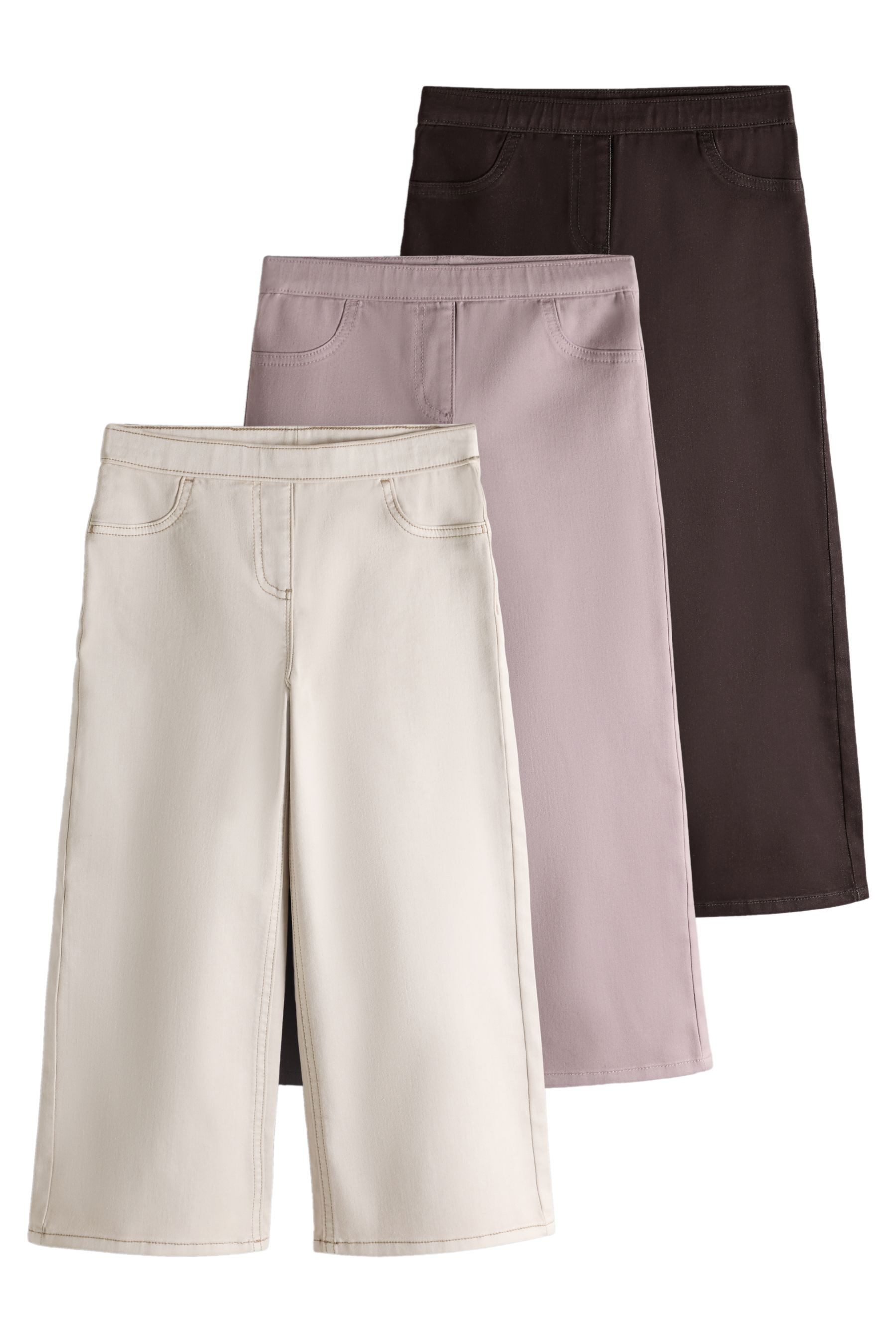 The Set Jeansjeggings The Set Schlupf-Jeggings mit weitem Bein, 3er-Pack (3-tlg)