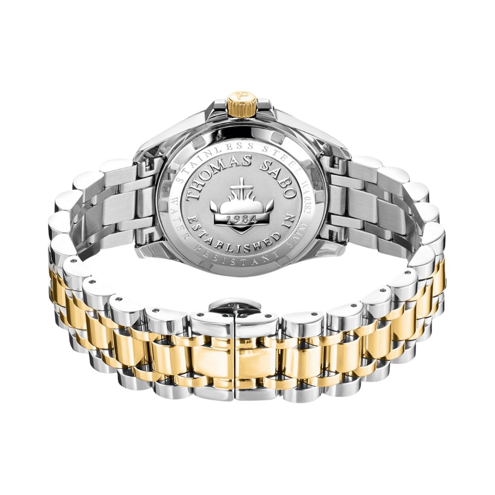 THOMAS SABO Quarzuhr WA0382-291-201, Zirkonia, Blumen, Pink, Rosa