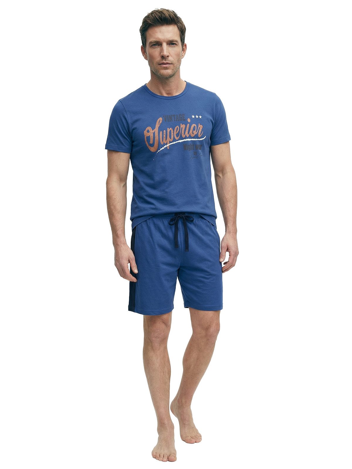 Henry Terre Shorty Paul Nightwear Herren kurzarm Pyjama Set M - 5XL