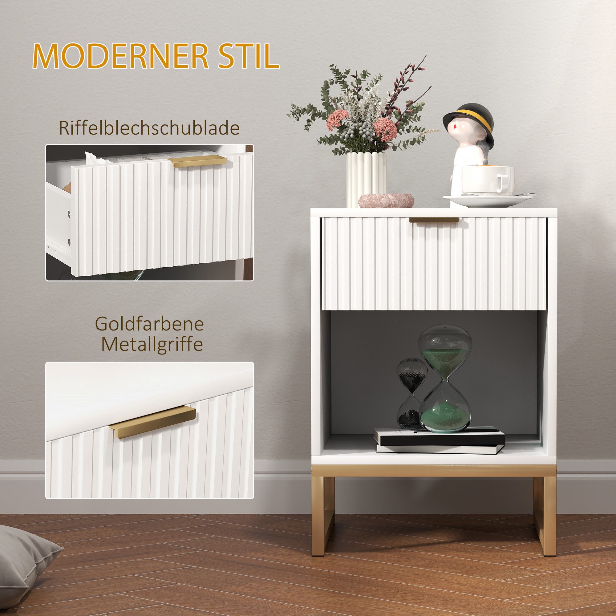 MC Star Nachttisch mit Schubladen, Beistelltisch, günstig online kaufen