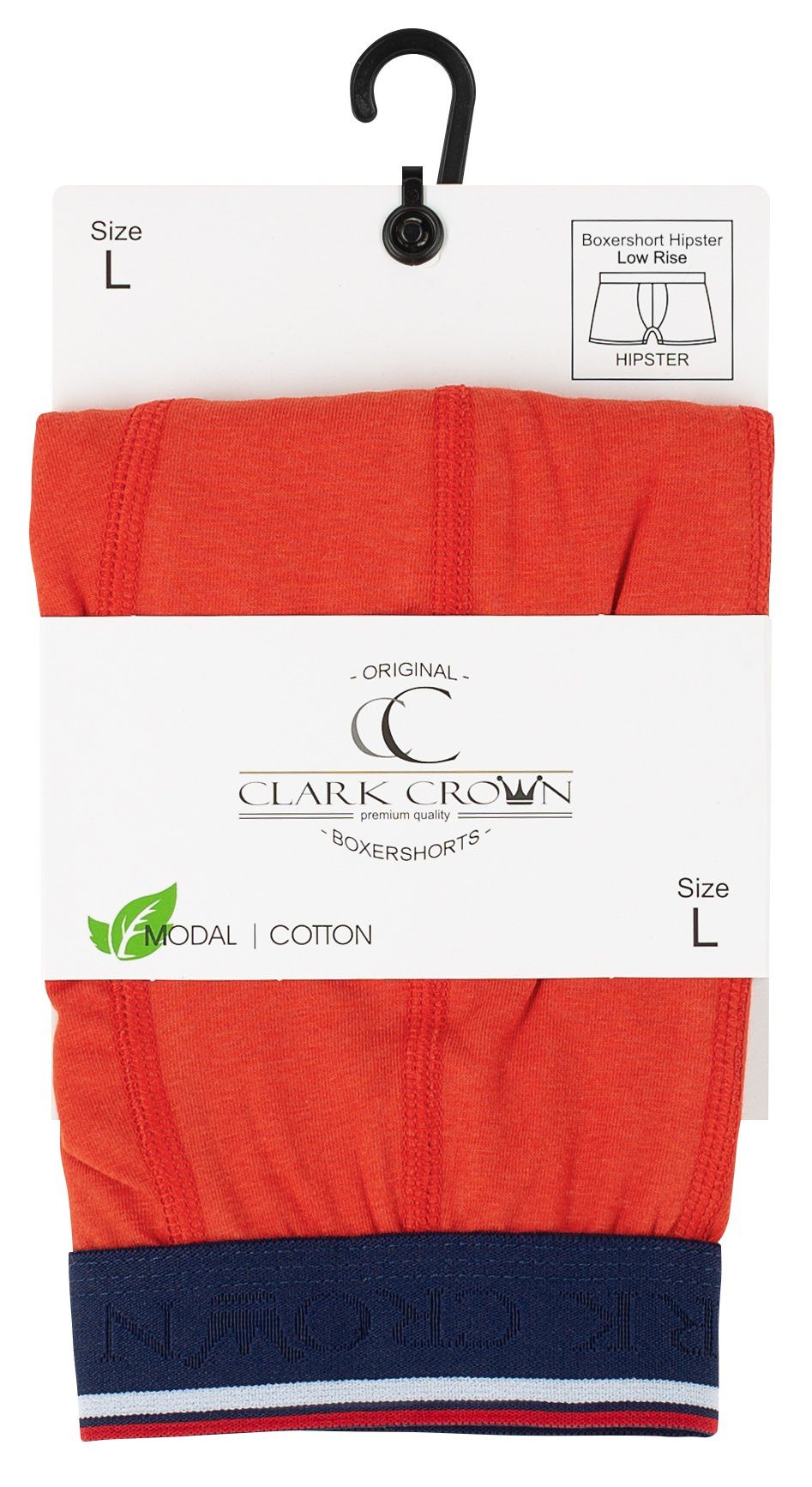 Clark Crown® weicher Cotton Modal Boxershorts Cherry Tomato (4-St) Qualität in