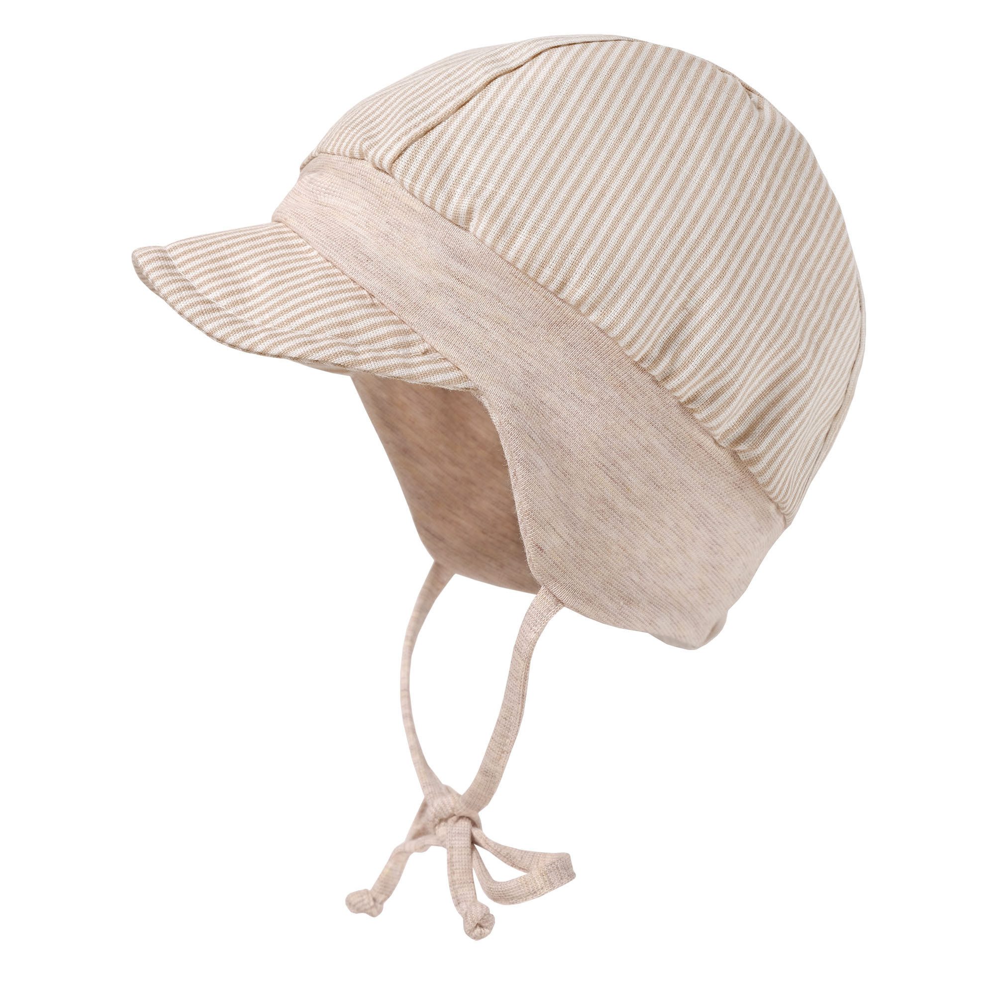 Schirmmütze BABY BOY-Schildmütze, Band, Leinenmischung, Futter, Jerseybund, UV 15